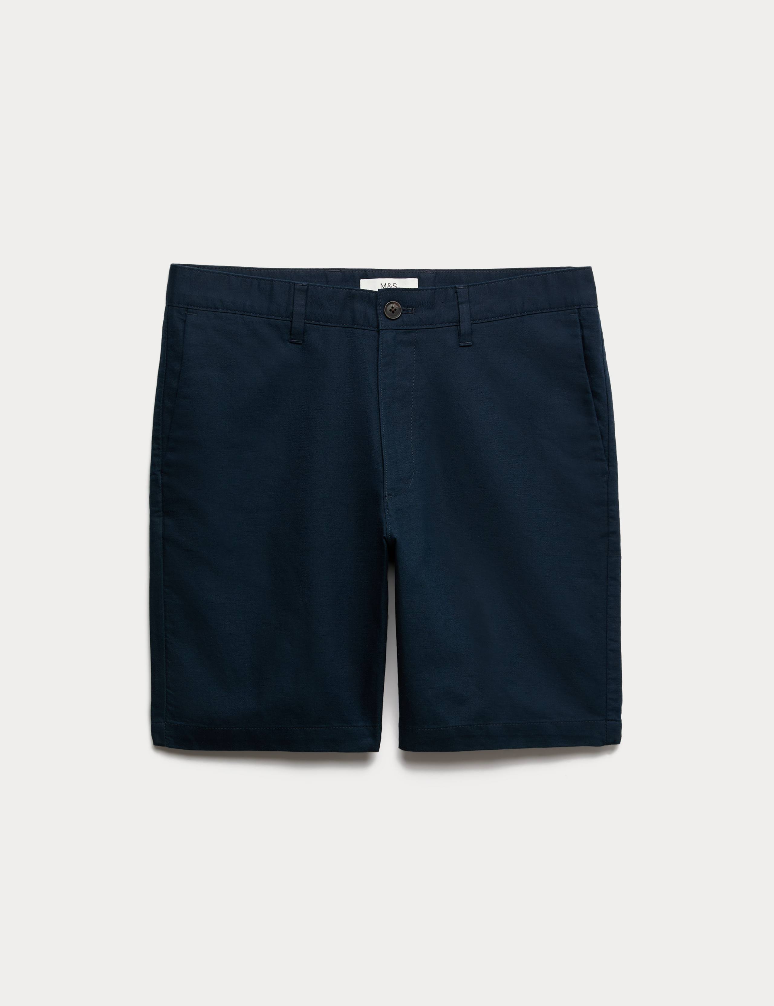 Linen Blend Chino Shorts