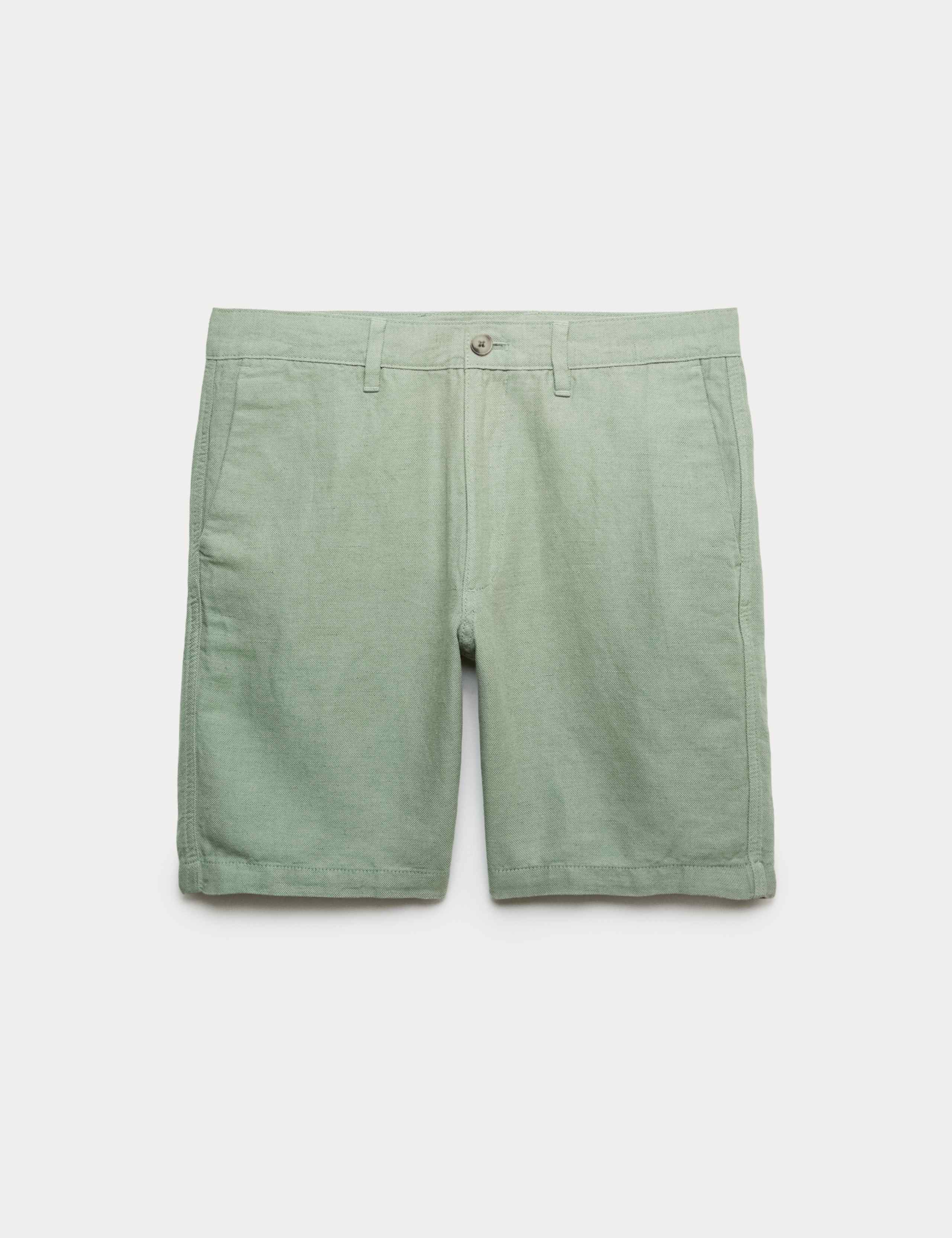 Linen Blend Chino Shorts