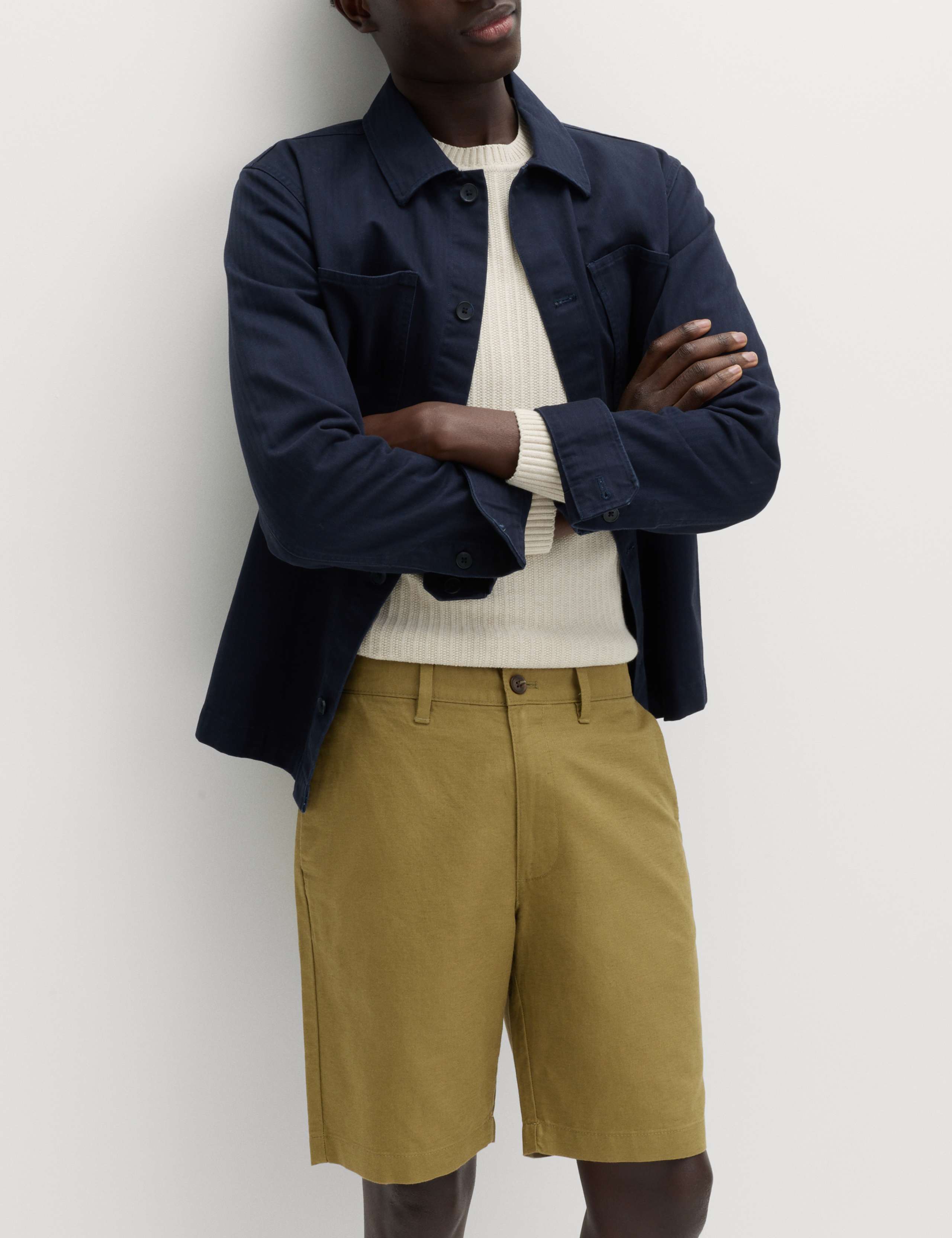 Linen Blend Chino Shorts