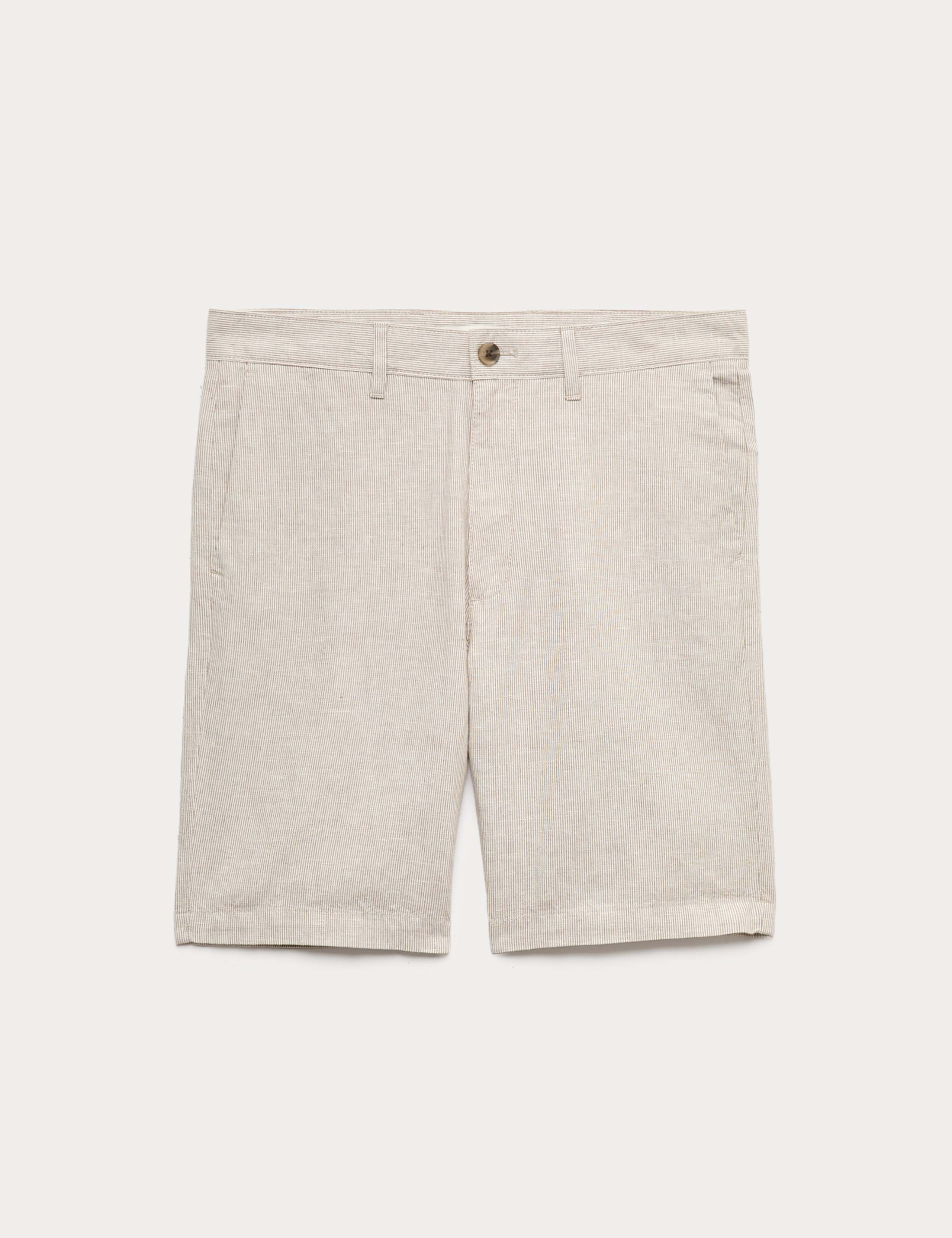 Linen Blend Chino Shorts