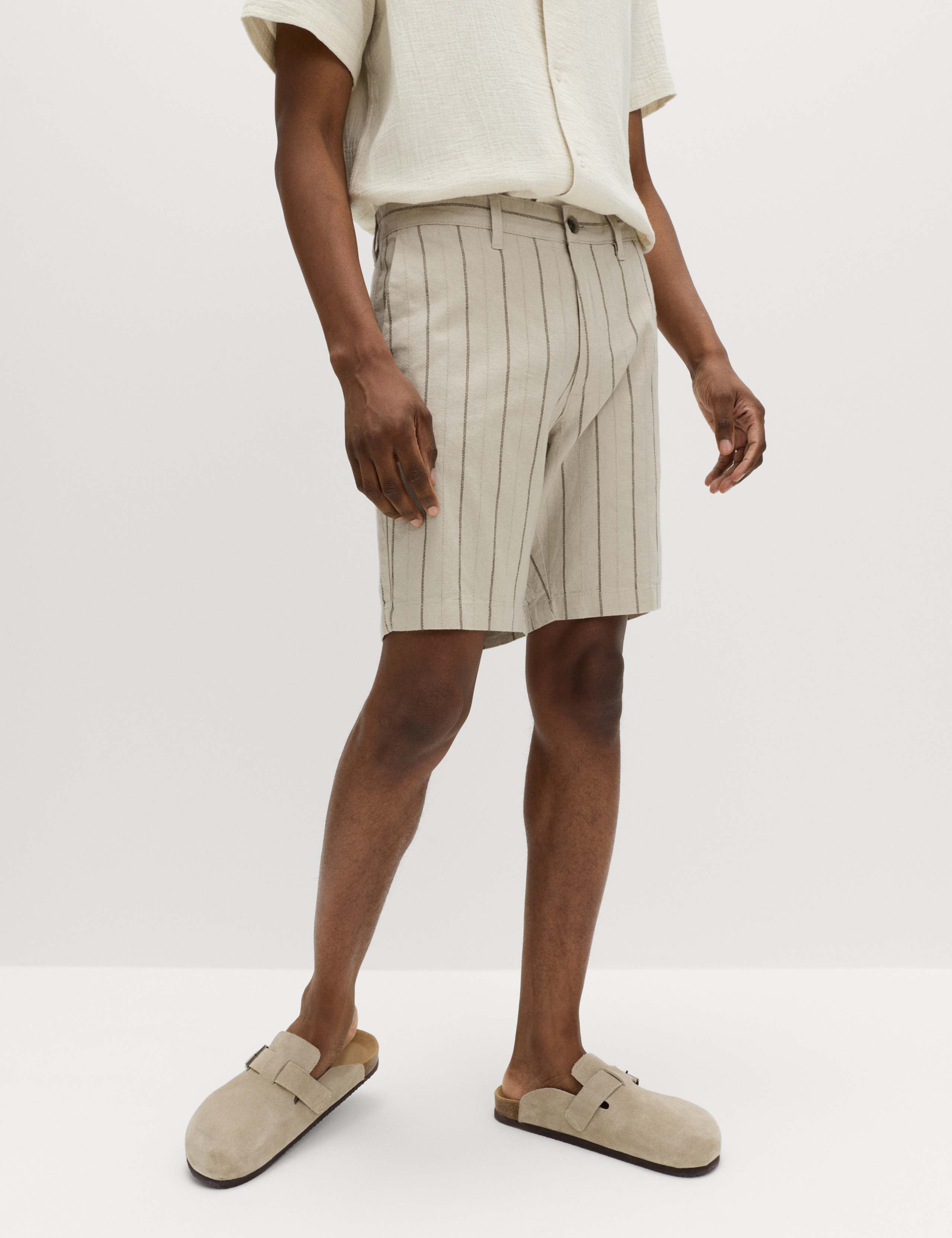Linen Blend Chino Shorts