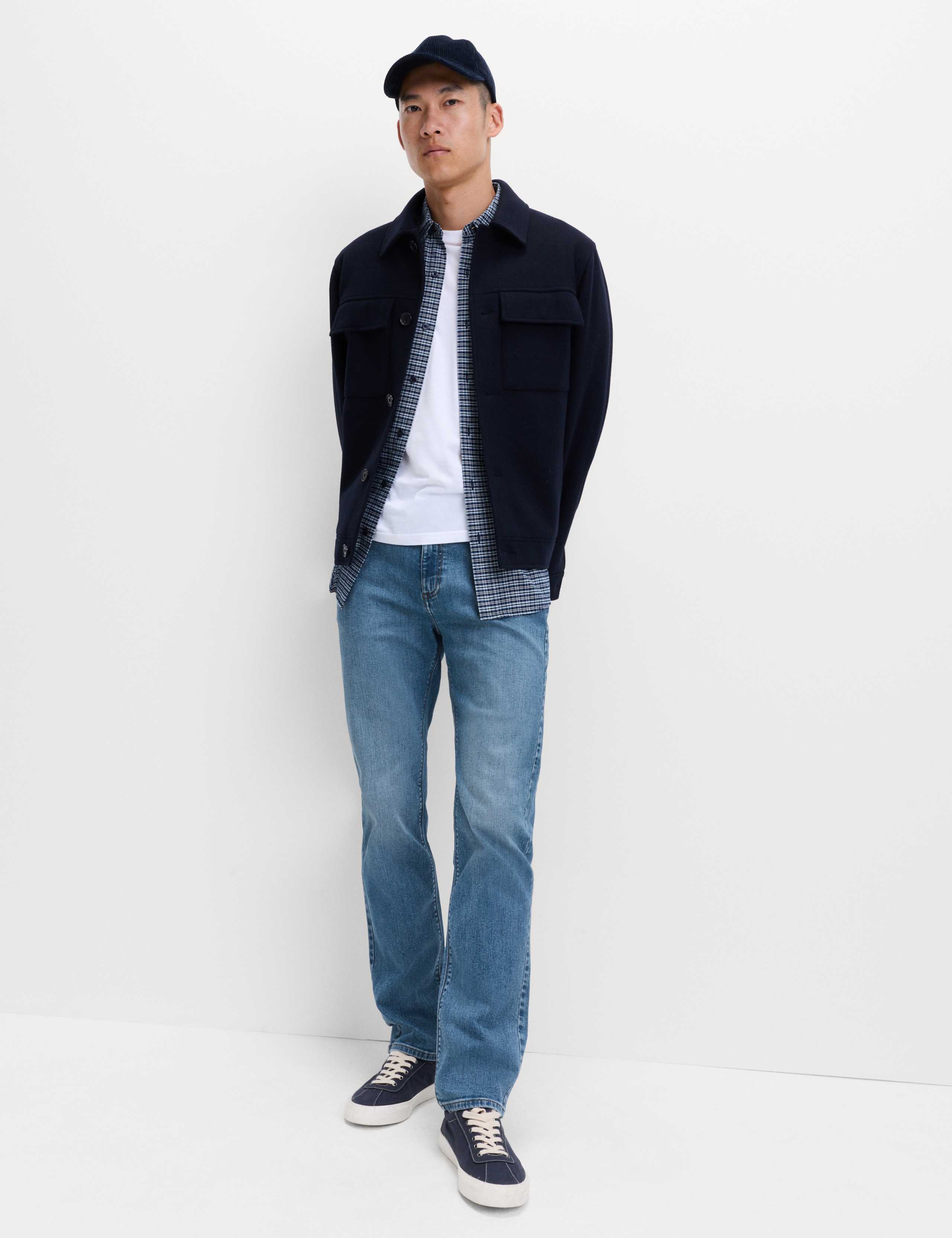 Straight Fit Stretch Jeans