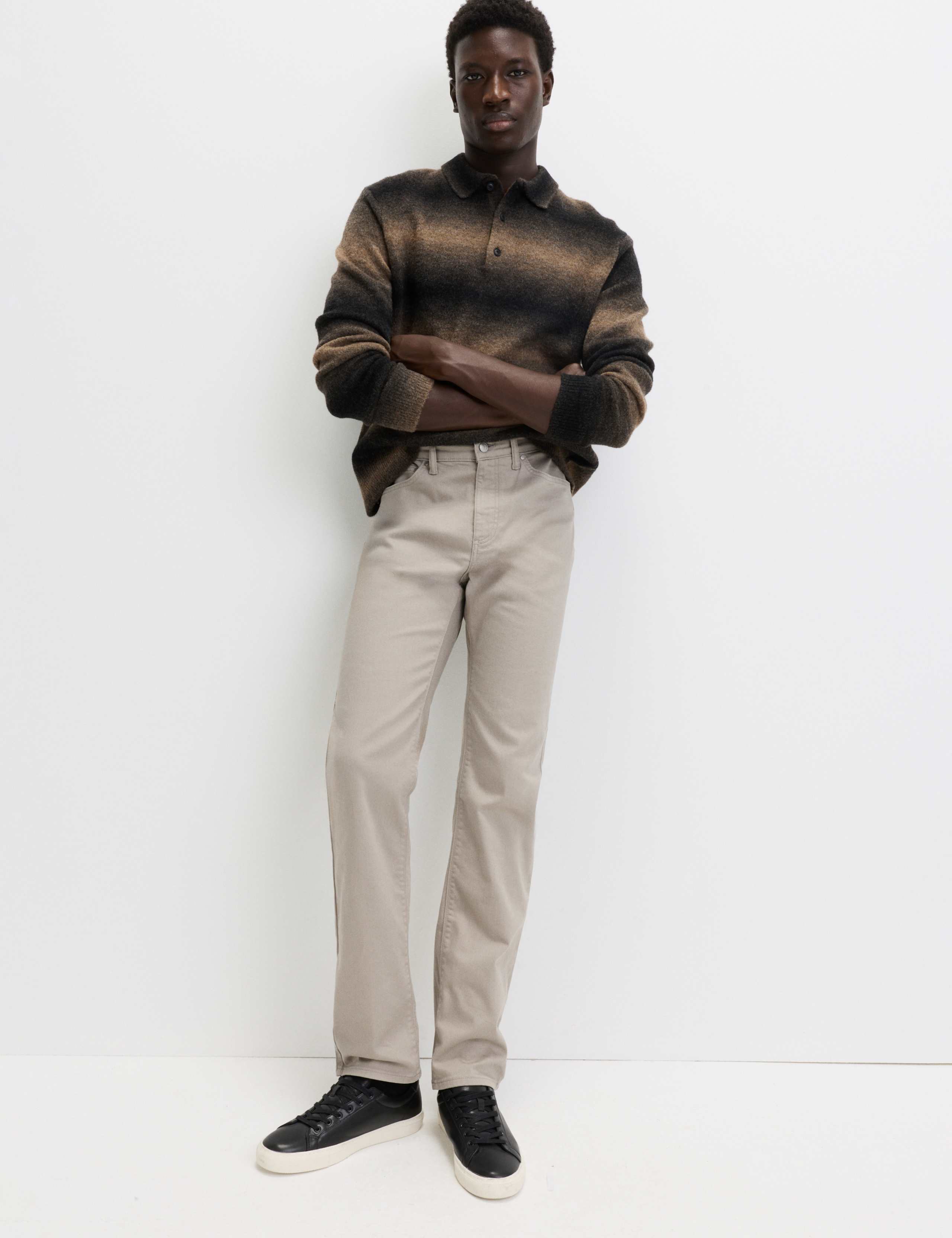 Straight Fit Stretch Jeans