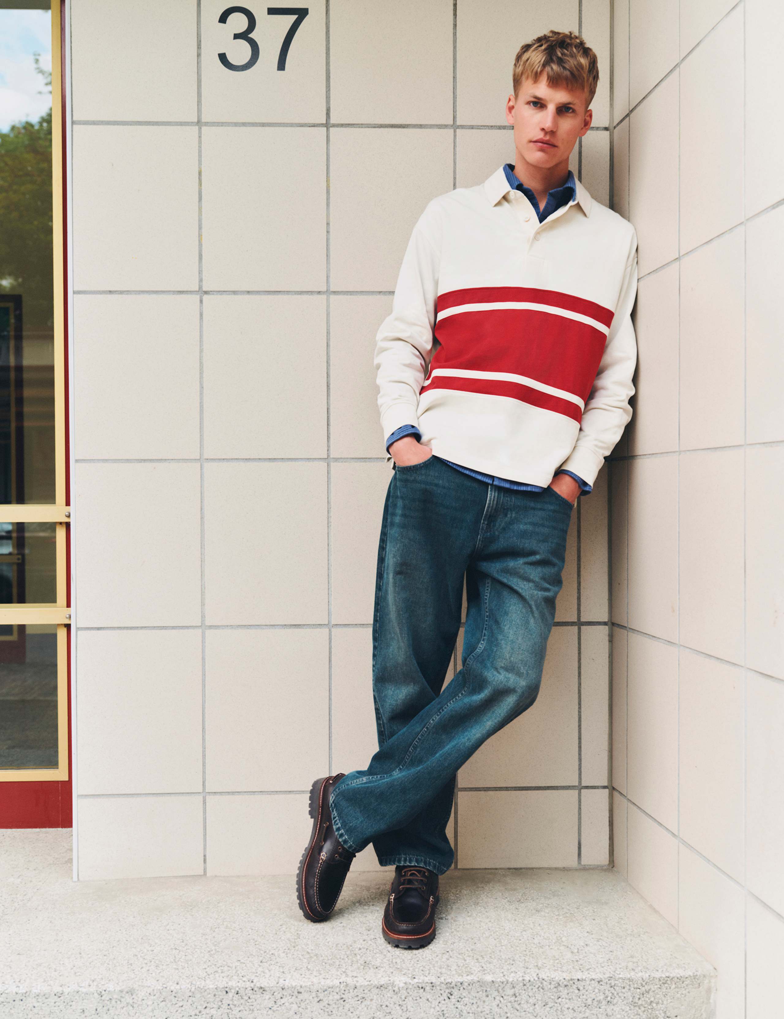 Authentic Loose Fit Rigid Denim Jeans