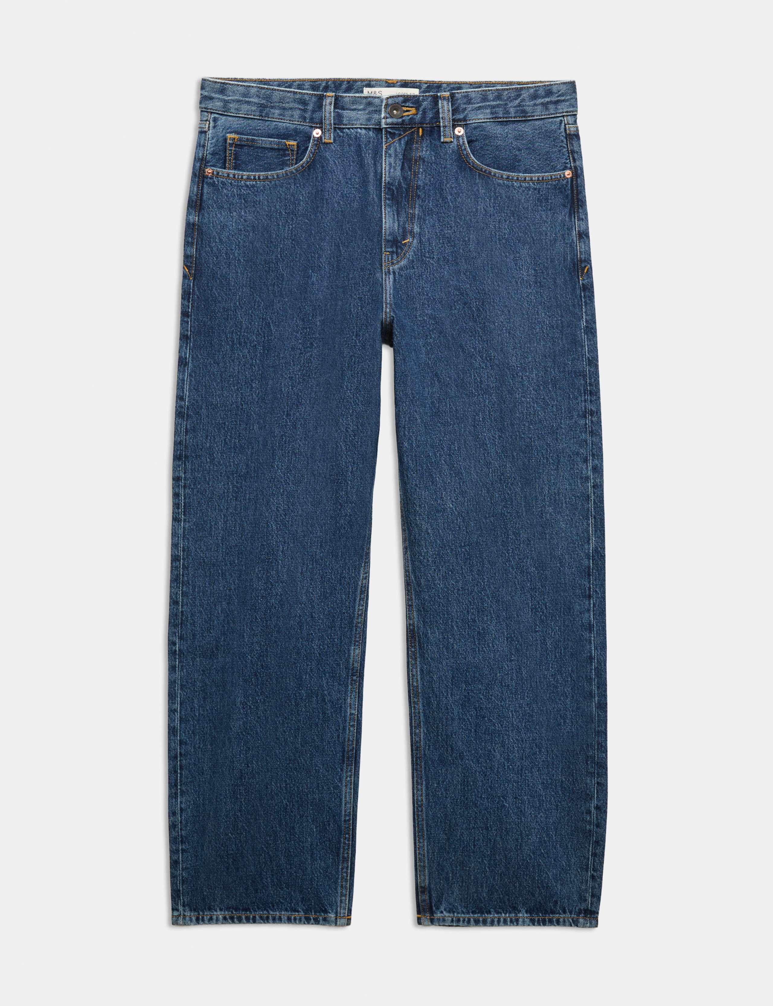 Authentic Loose Fit Rigid Denim Jeans