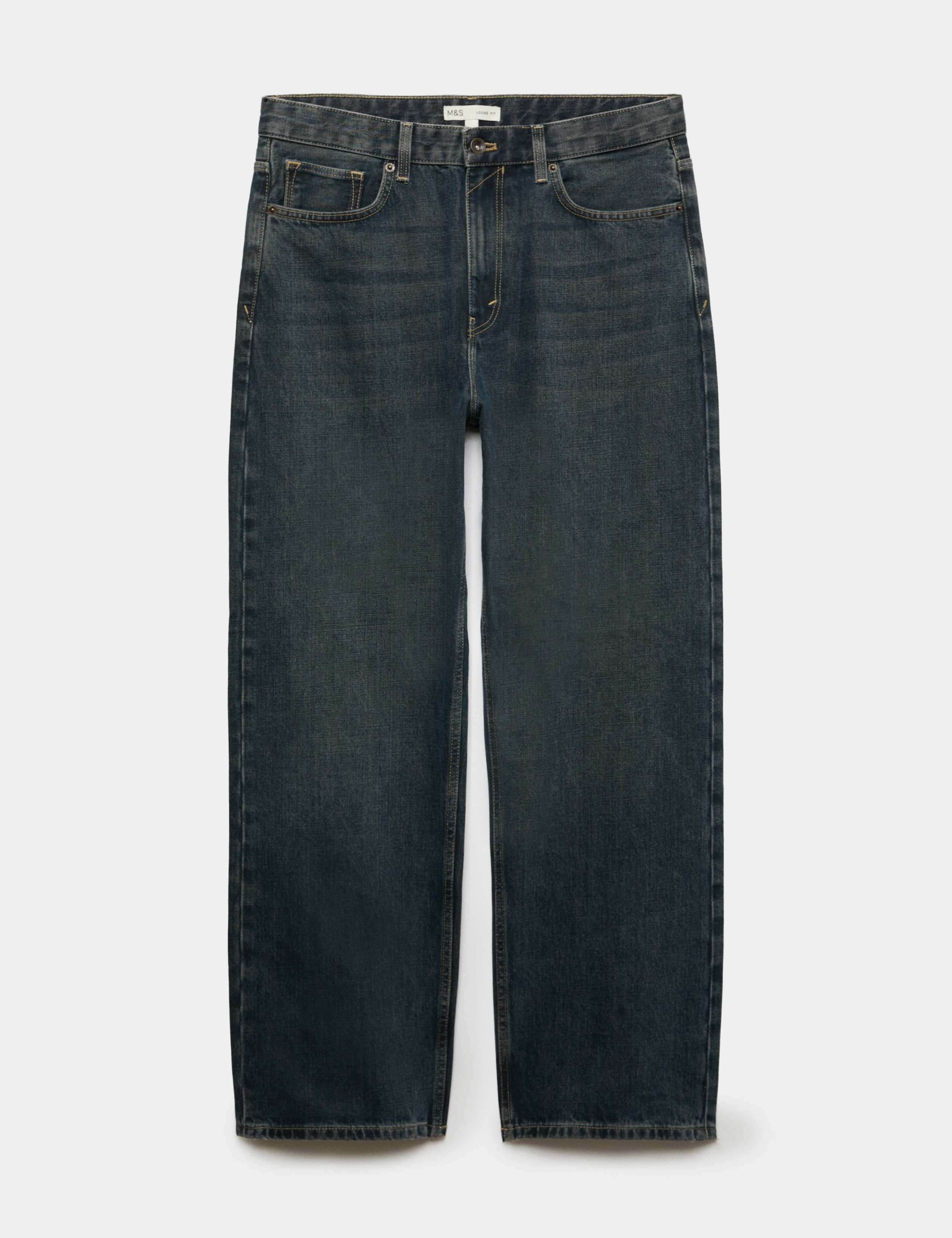 Authentic Loose Fit Rigid Denim Jeans
