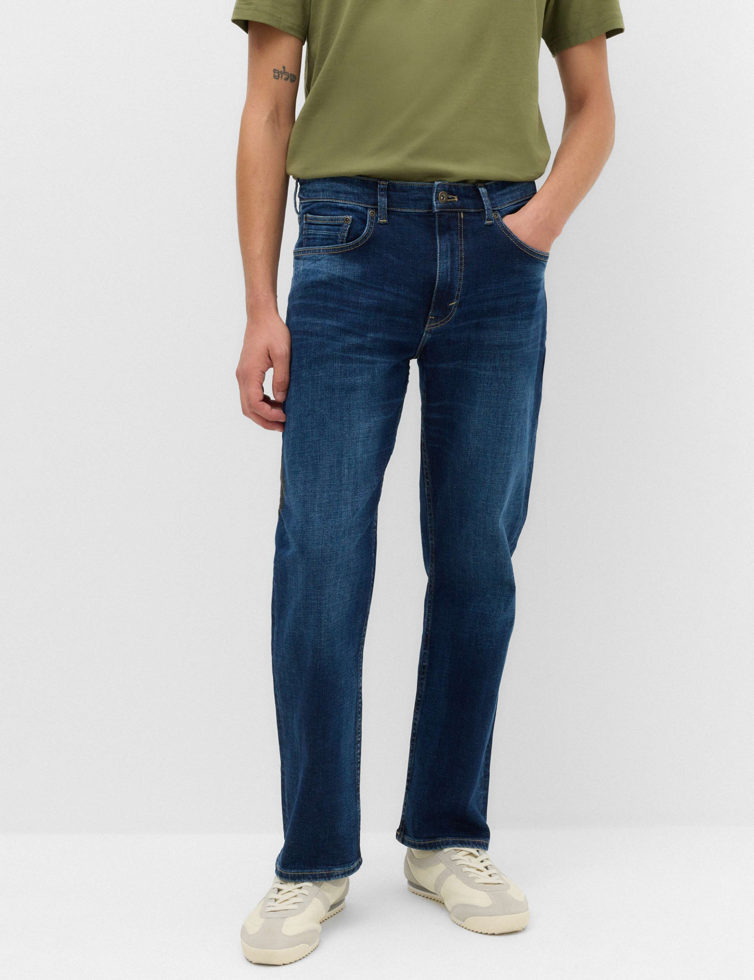 Straight Fit Authentic Stretch Jeans