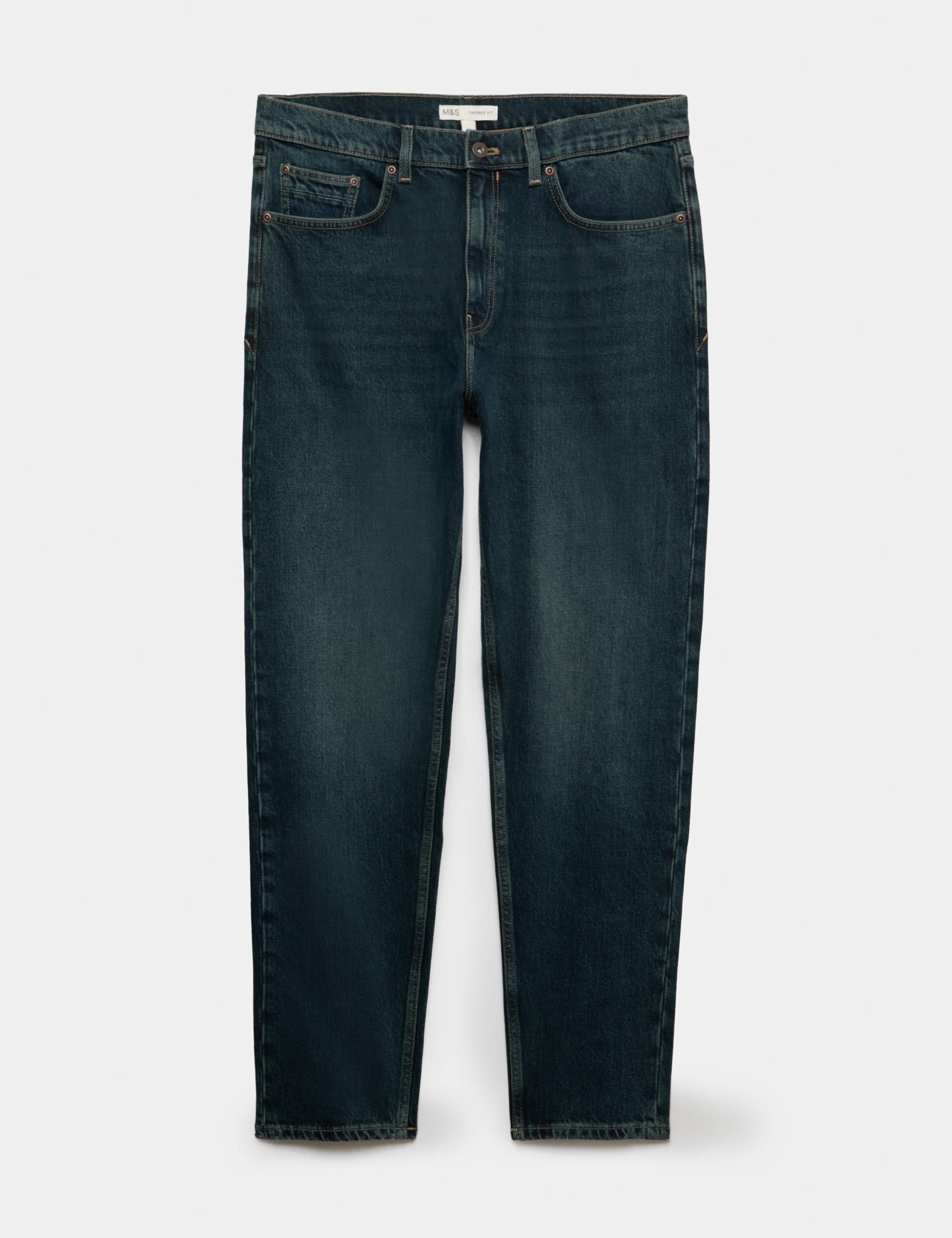 Authentic Tapered Fit Stretch Jeans