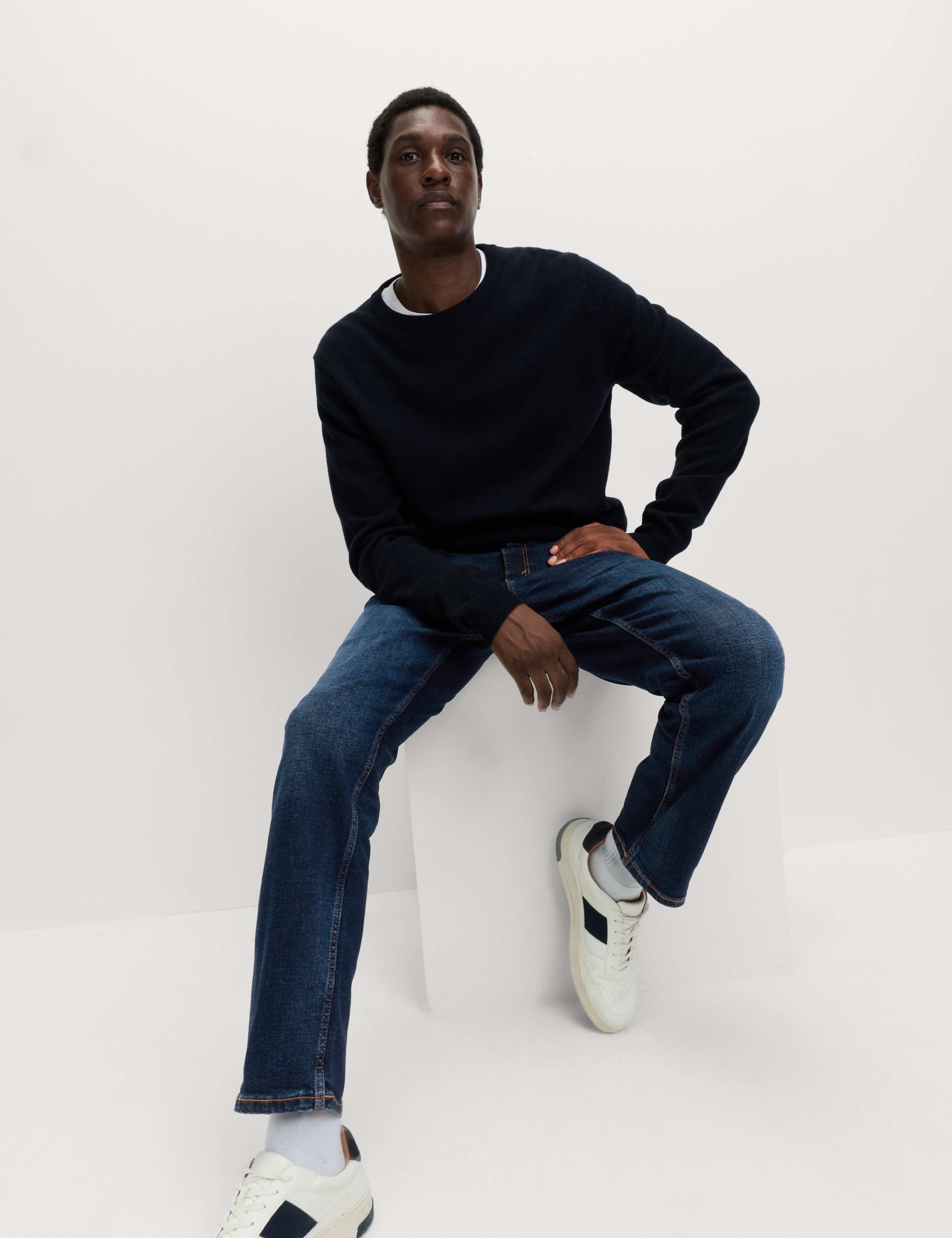 Authentic Straight Fit Stretch Jean