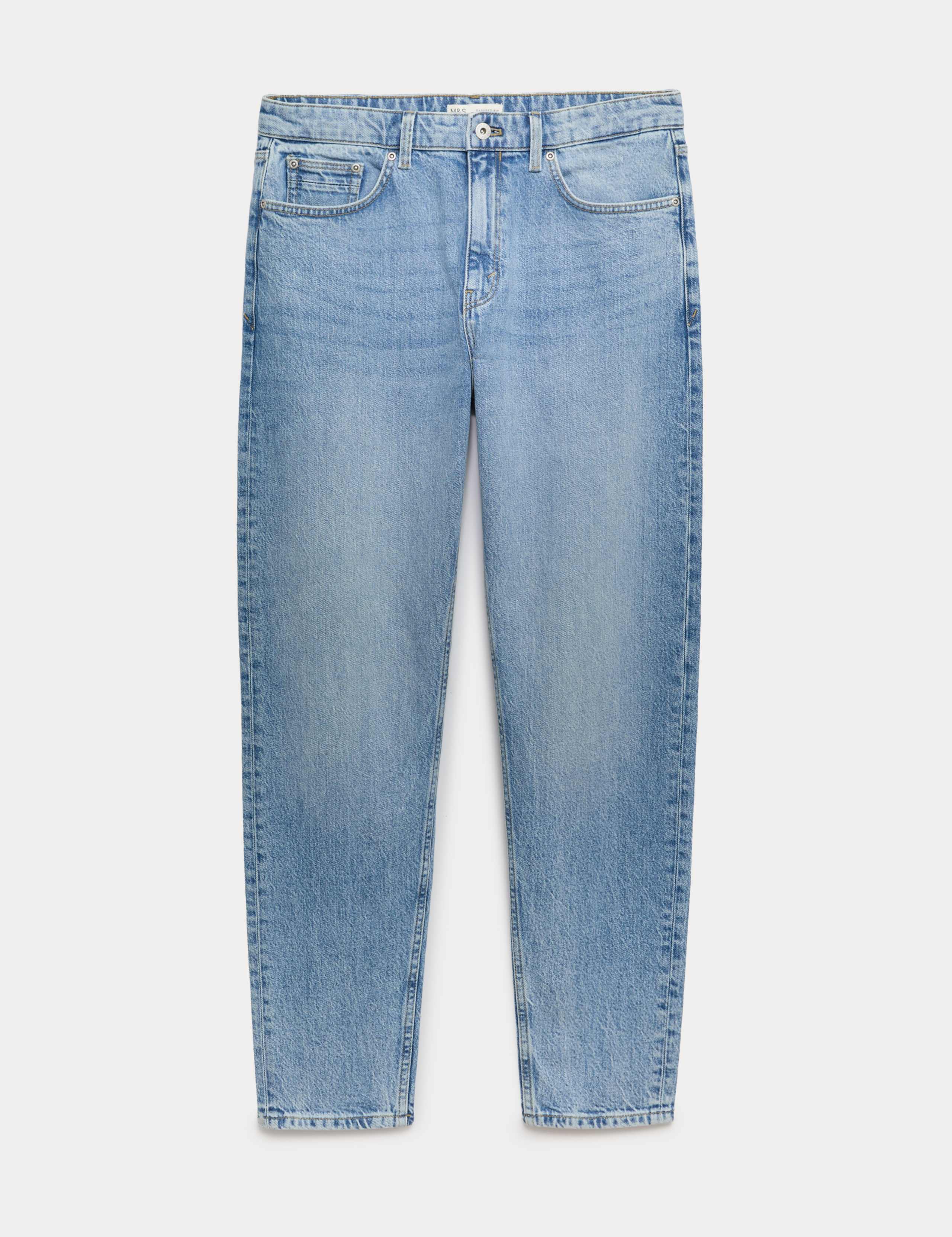 Authentic Tapered Fit Stretch Jeans