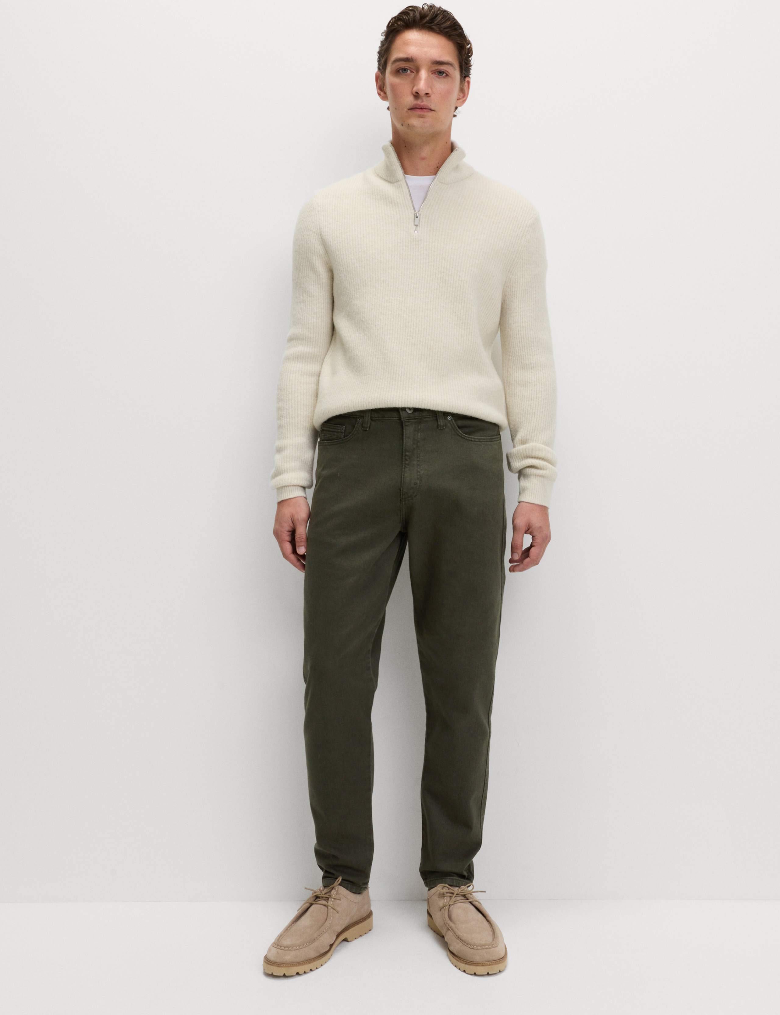 Tapered Fit Stretch Jeans