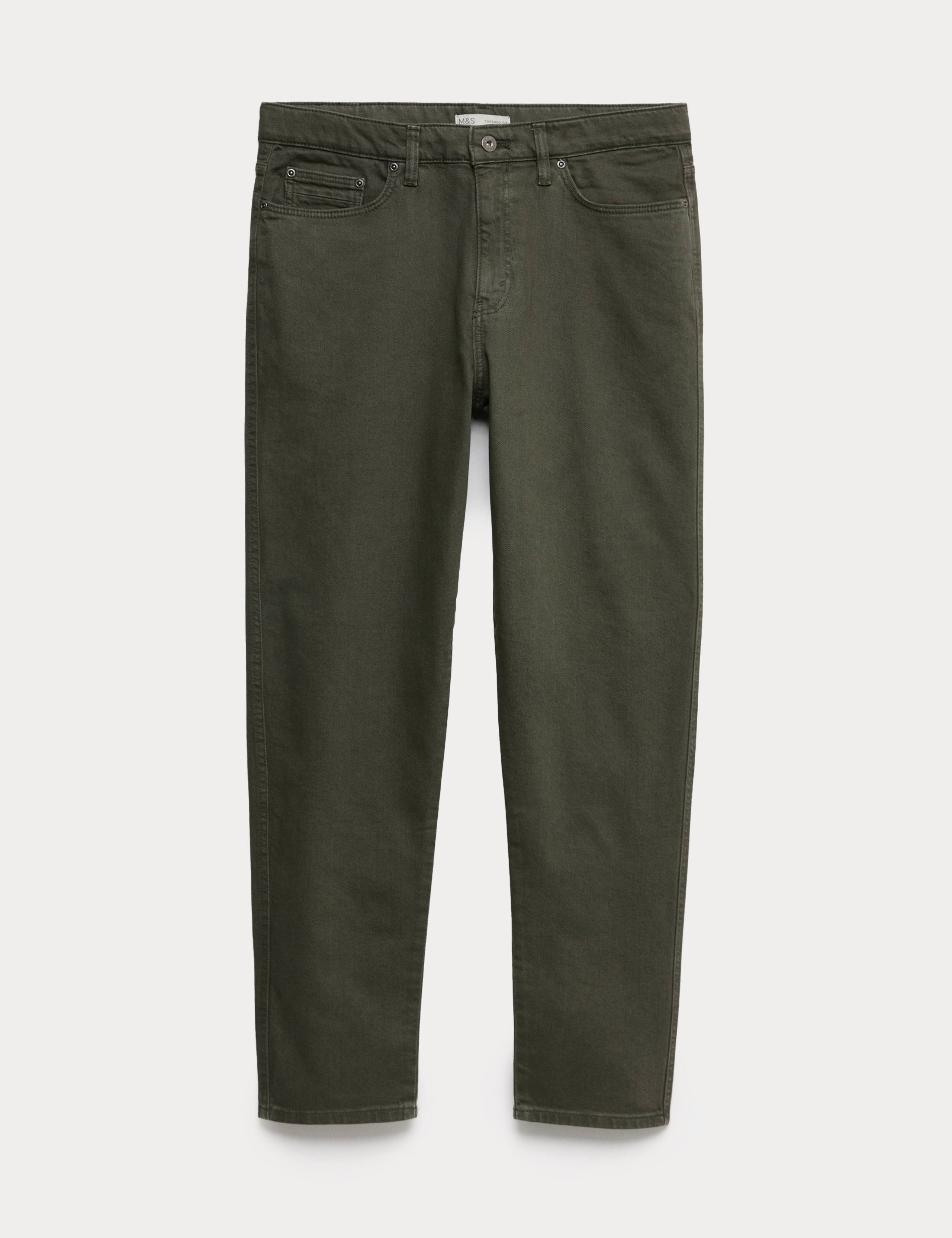 Tapered Fit Stretch Jeans