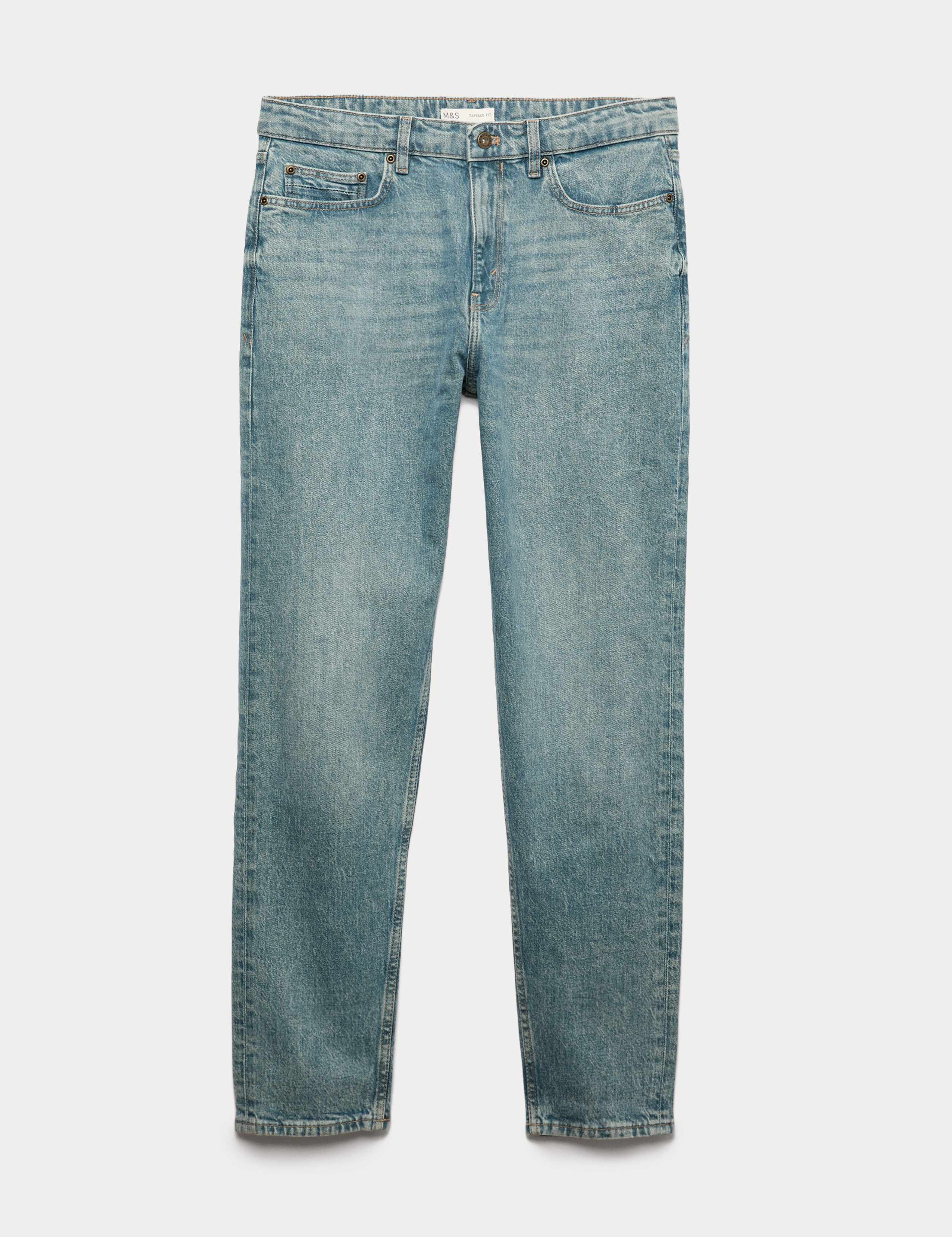 Authentic Tapered Fit Stretch Jeans