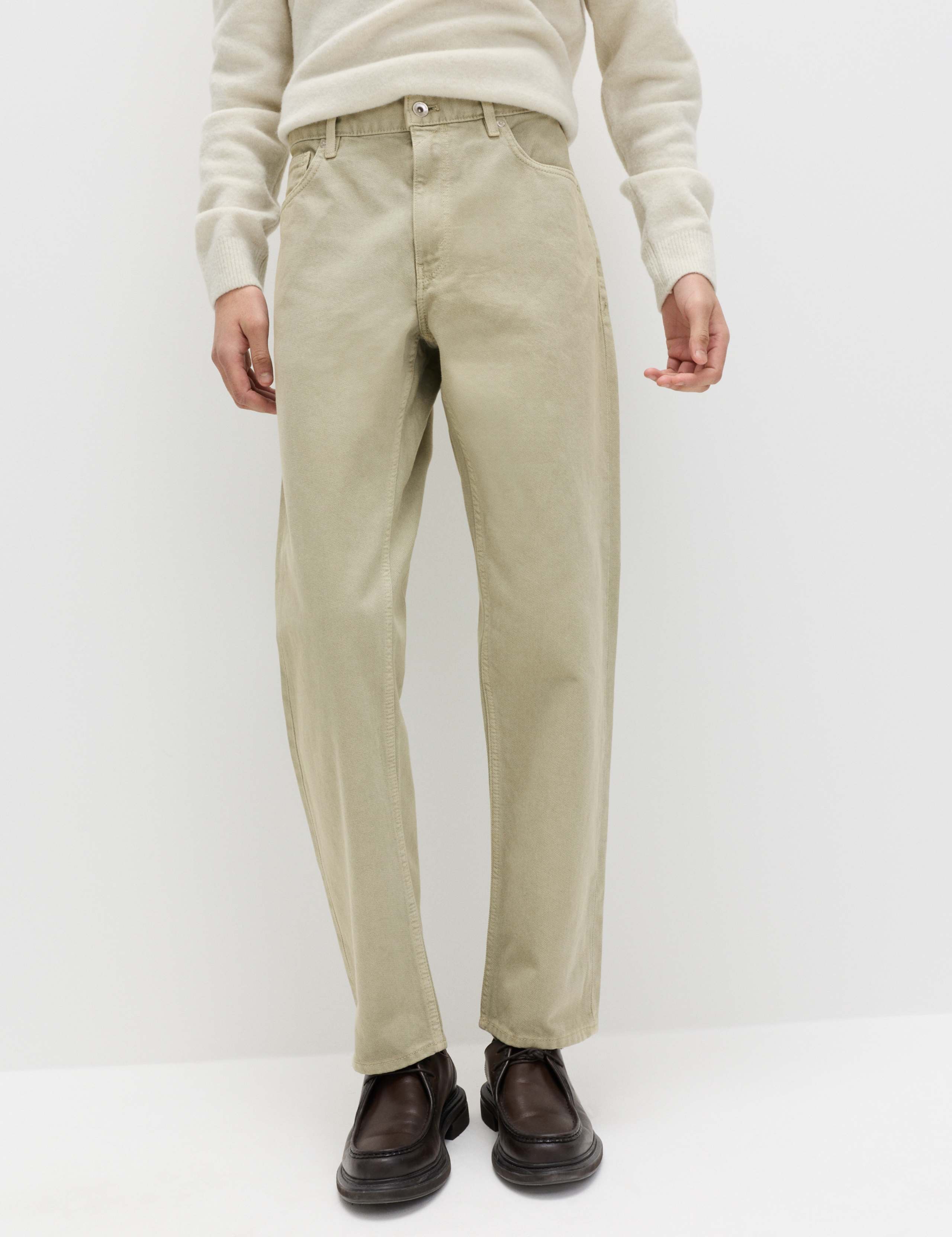 Straight Fit Rigid Denim Jeans