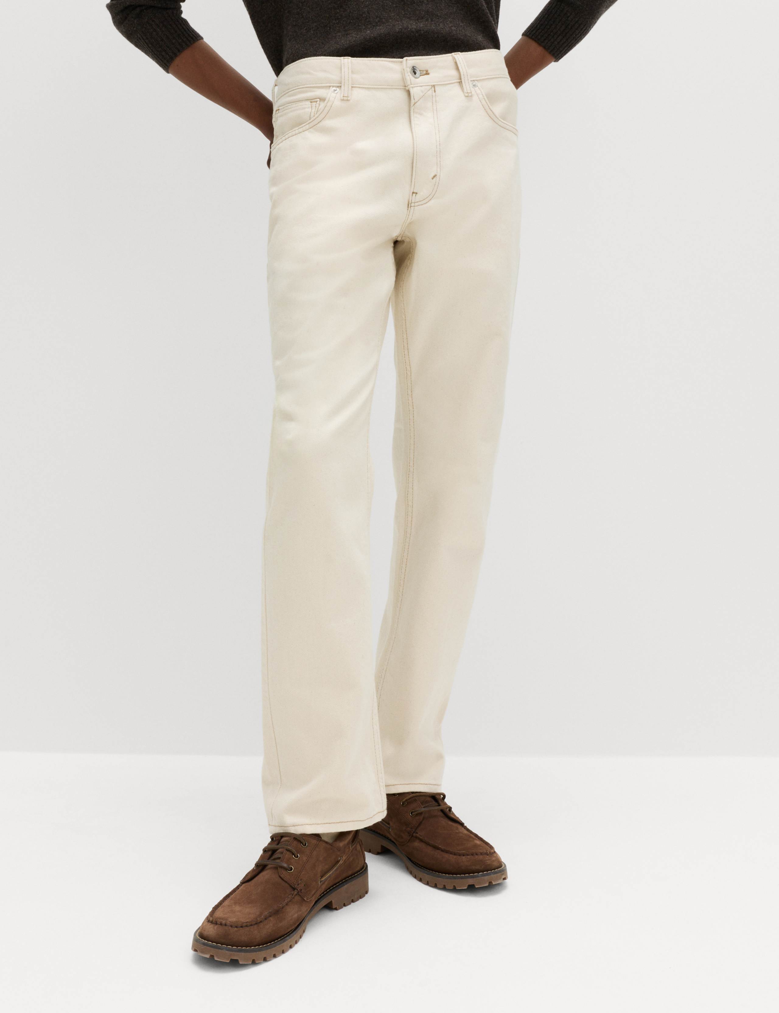 Straight Fit Rigid Denim Jeans