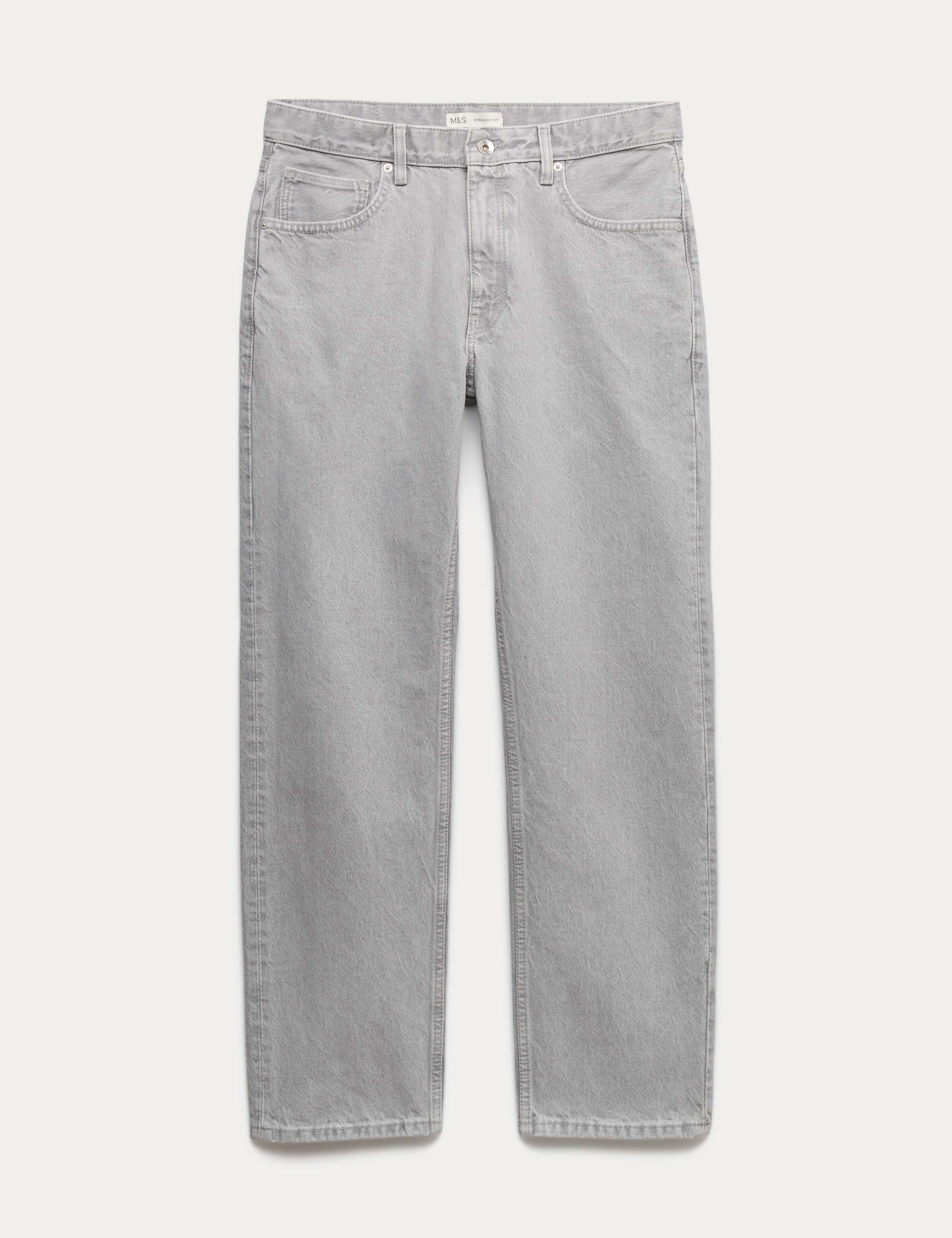 Straight Fit Rigid Denim Jeans