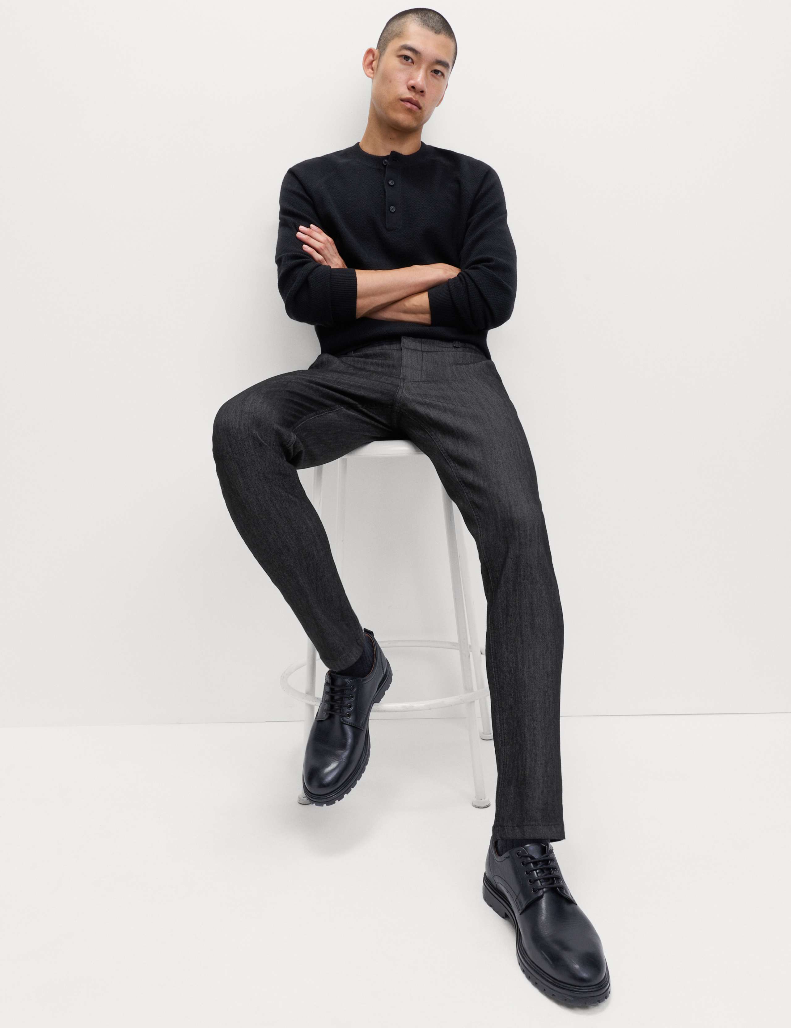 Slim Fit Denim Chinos