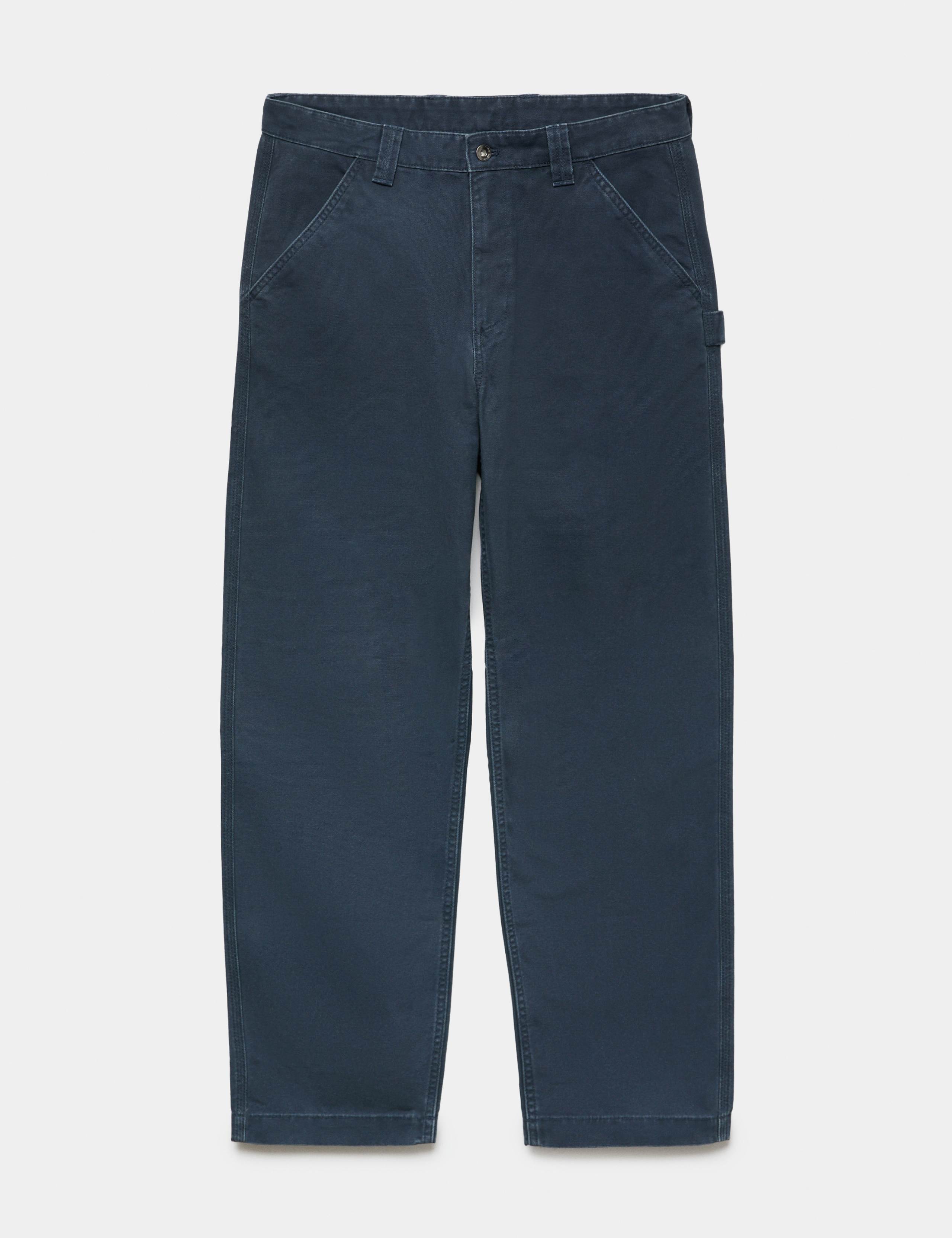 Loose Fit Pure Cotton Utility Trousers