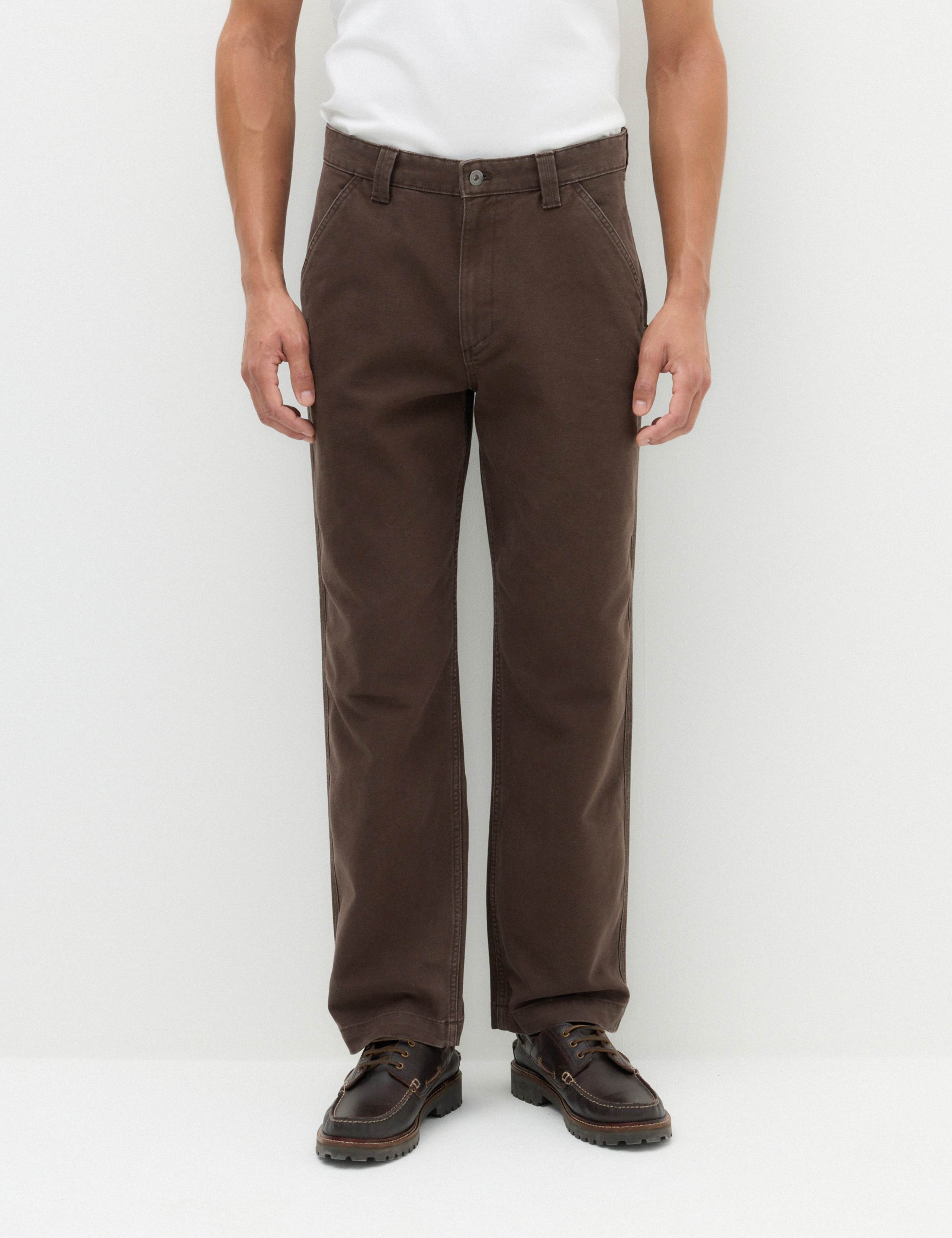 Loose Fit Pure Cotton Utility Trousers