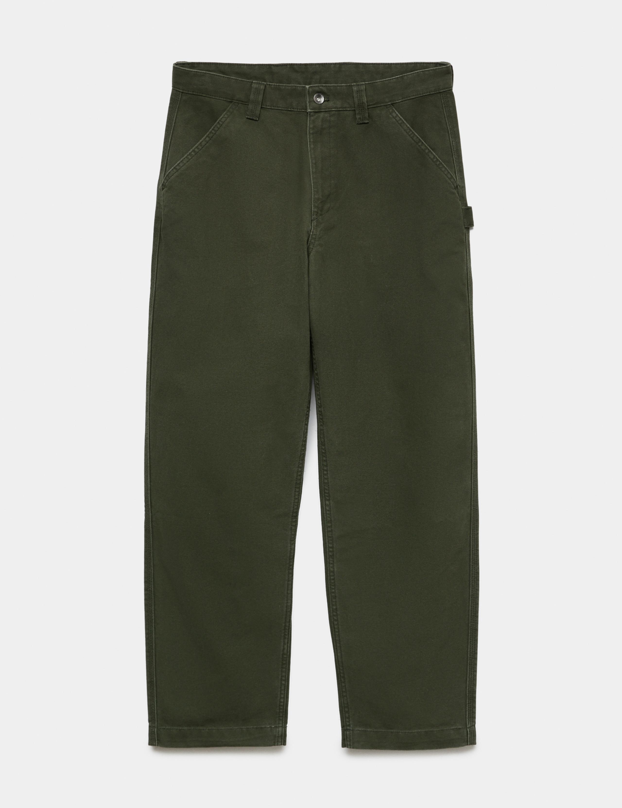Loose Fit Pure Cotton Utility Trousers