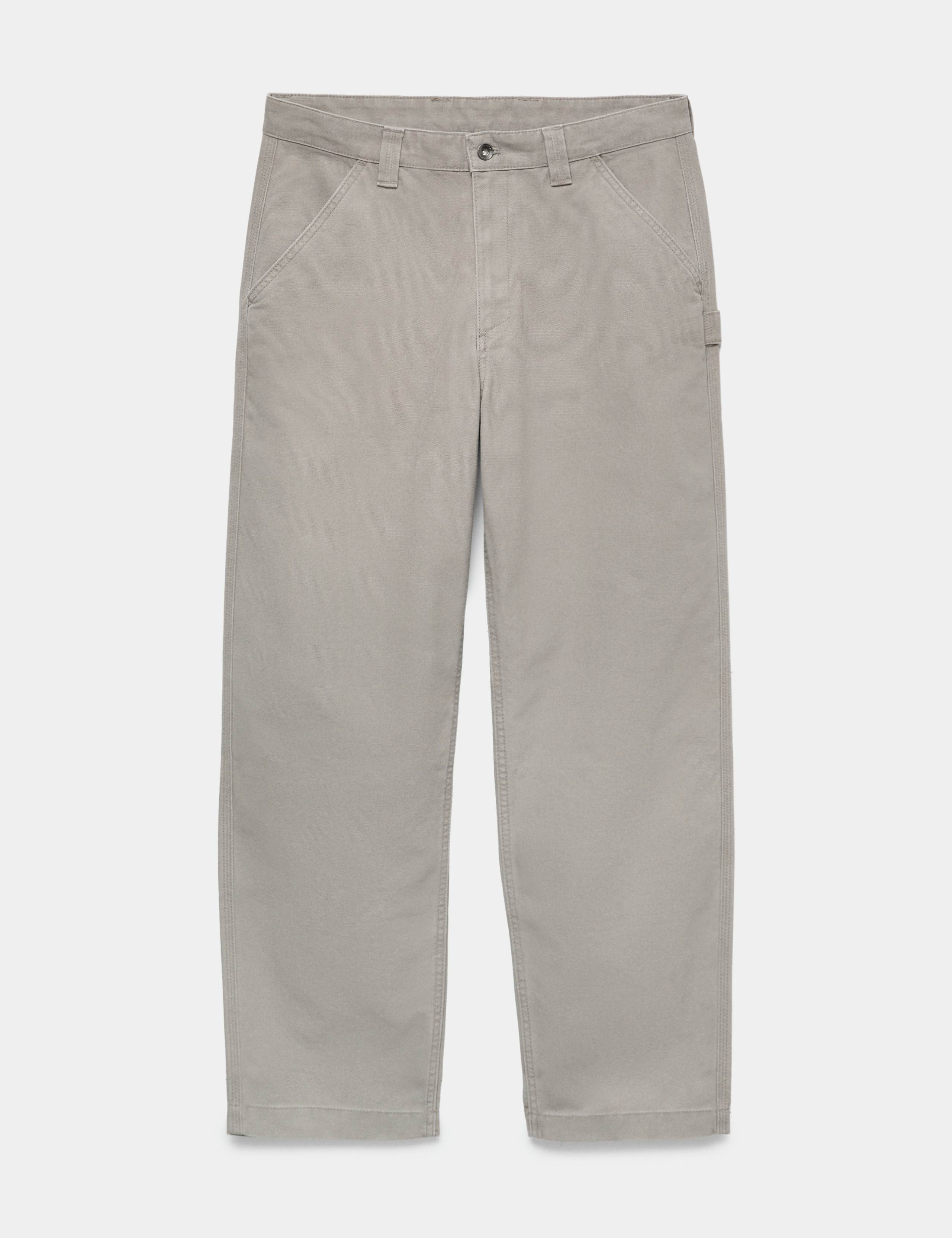 Loose Fit Pure Cotton Utility Trousers