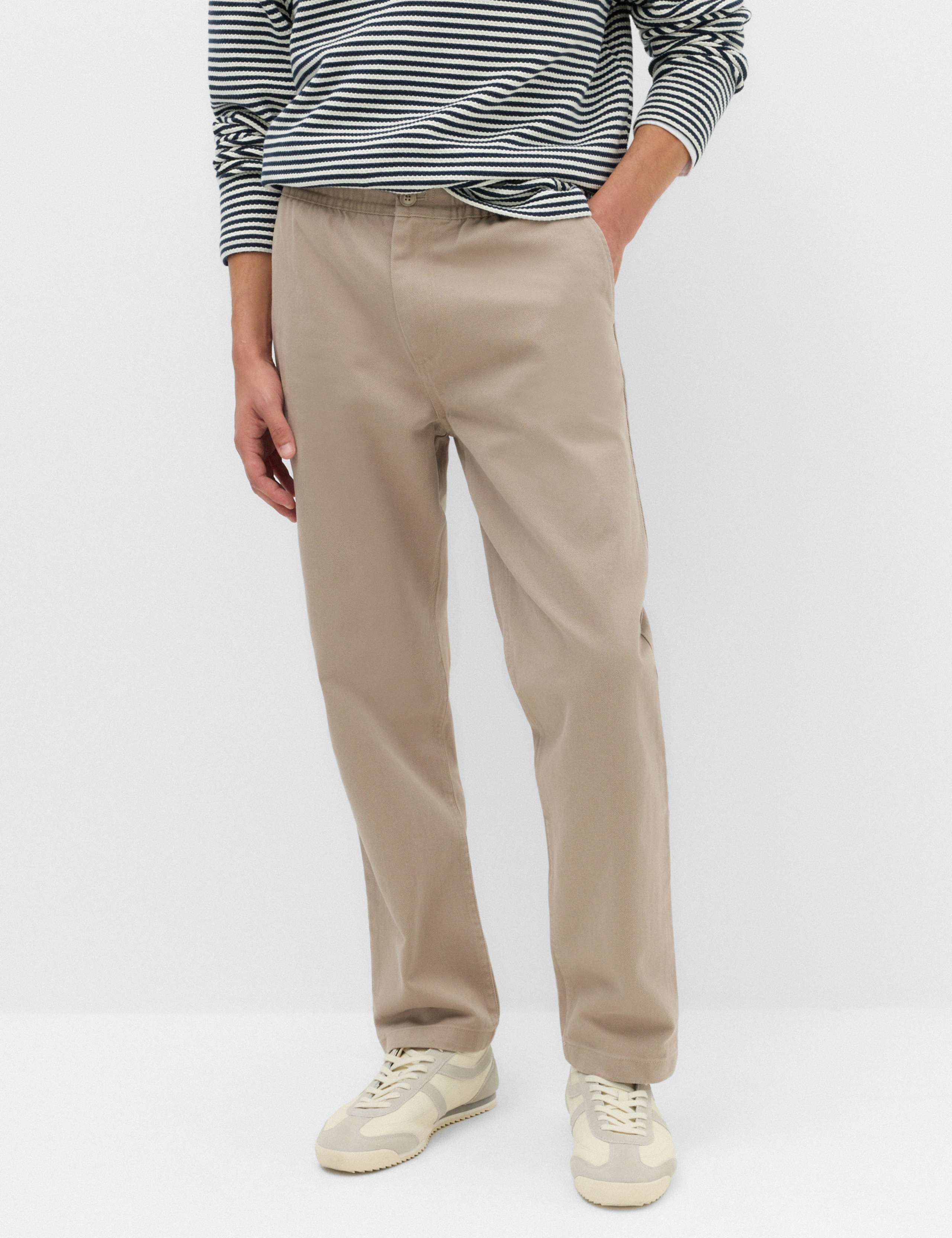 Tapered Fit Elasticated Waist Trousers