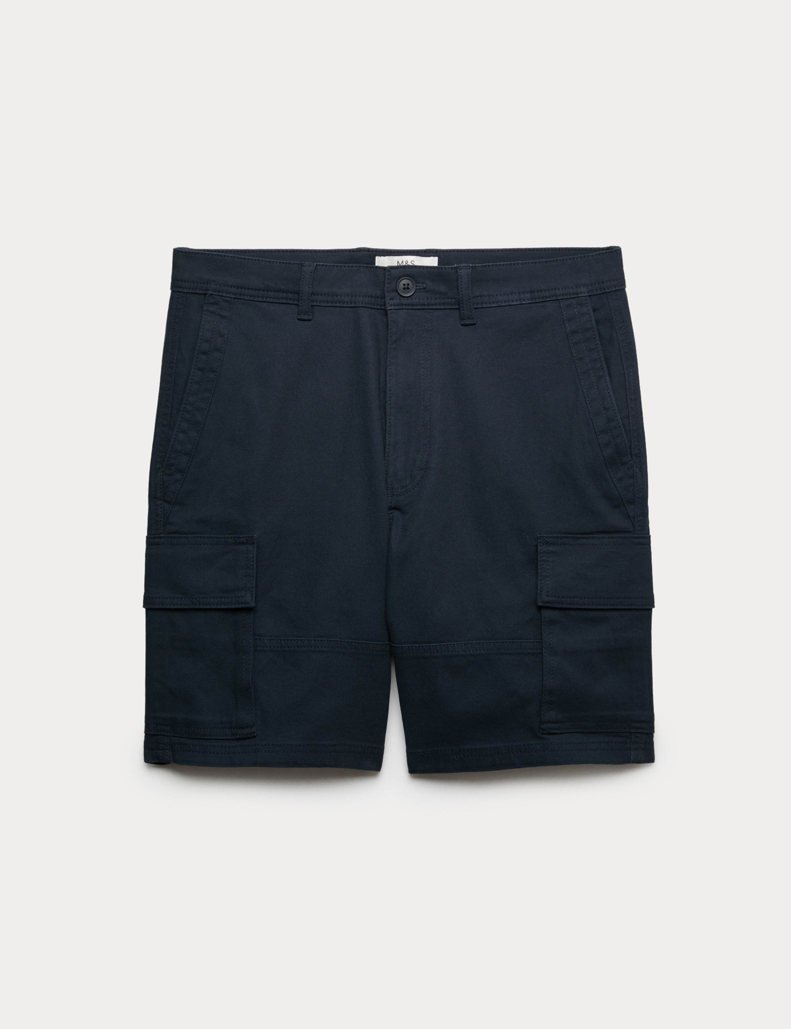 Straight Fit Stretch Cargo Short