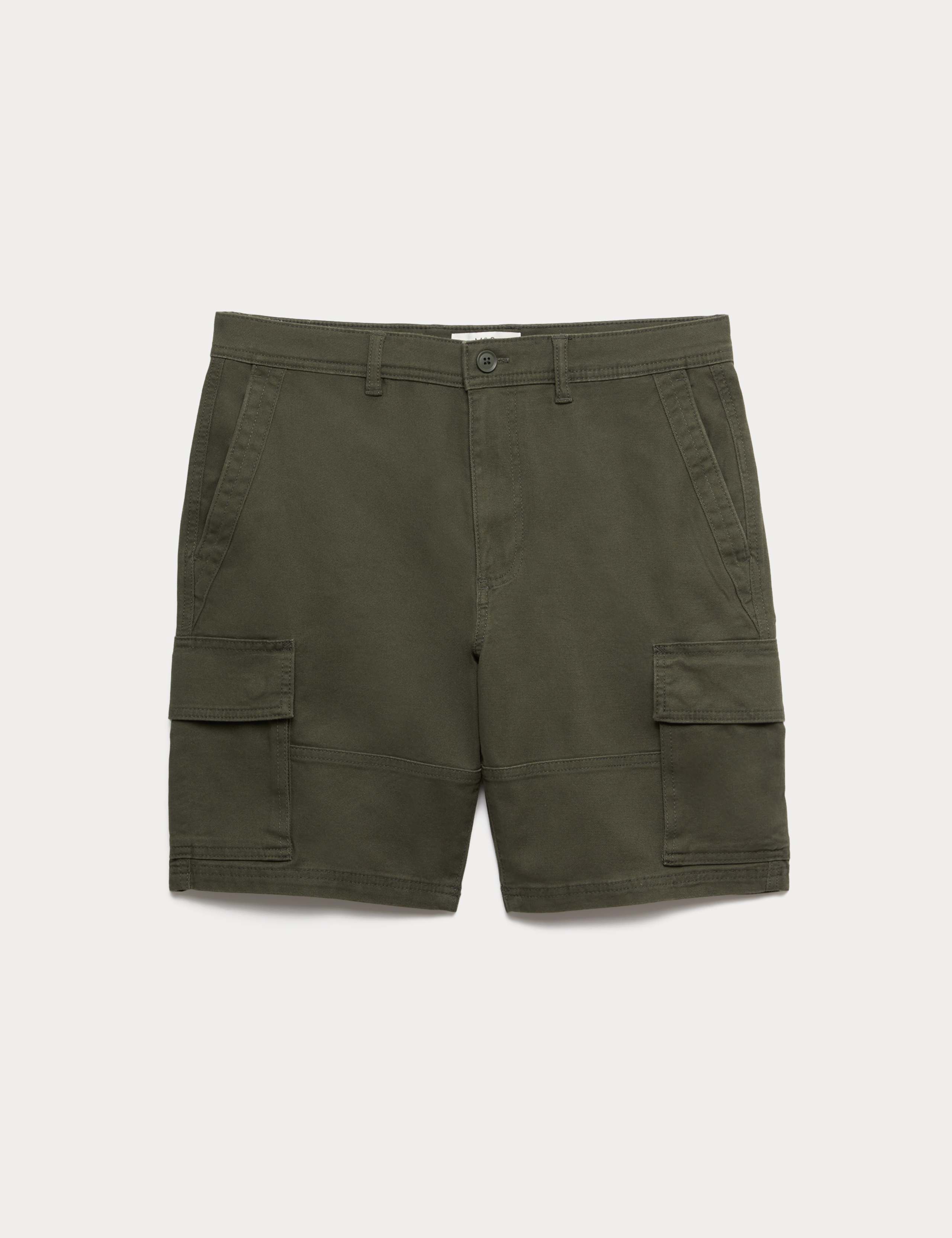 Straight Fit Stretch Cargo Short