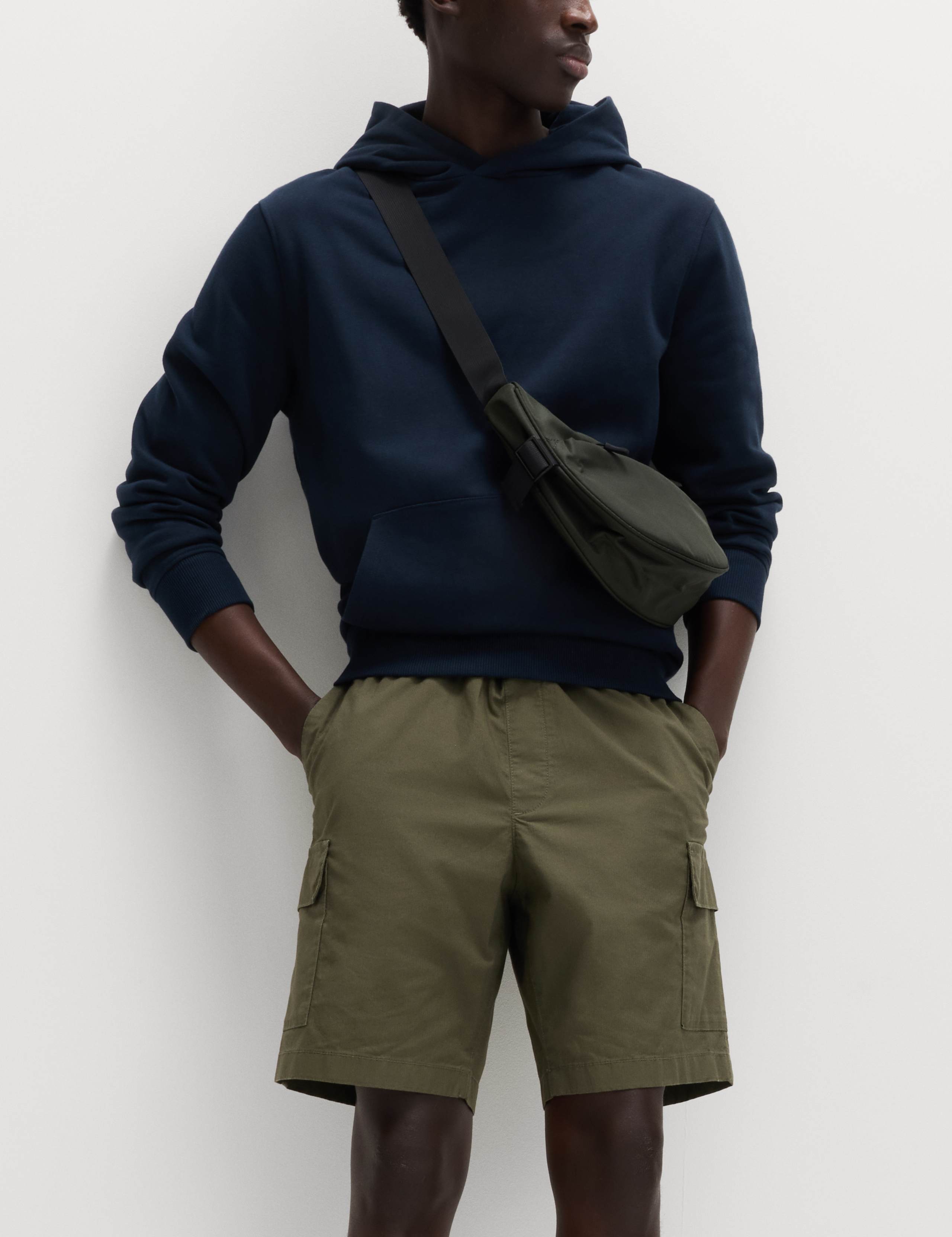 Elasticated Waist Ripstop Cargo Shorts