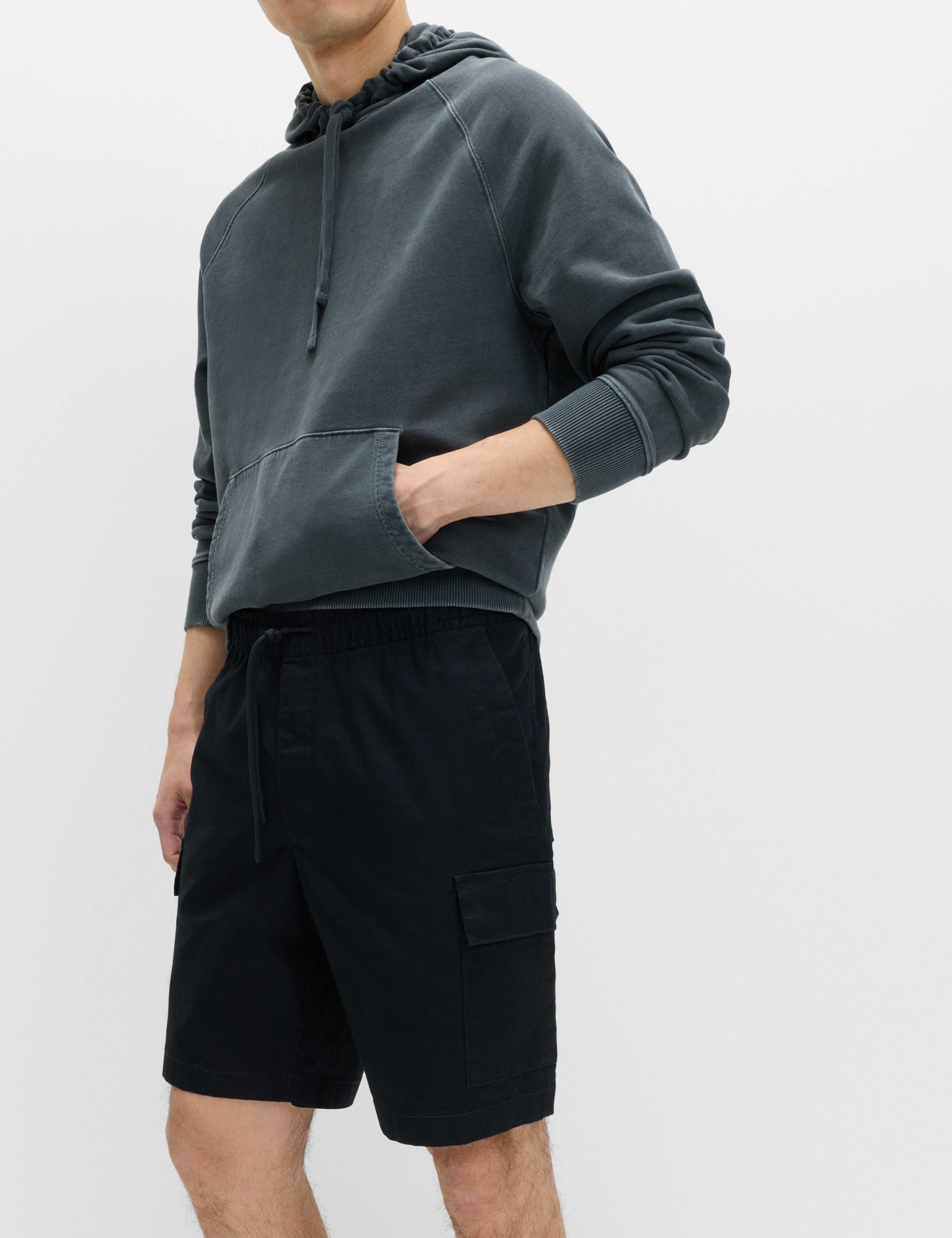 Elasticated Waist Ripstop Cargo Shorts