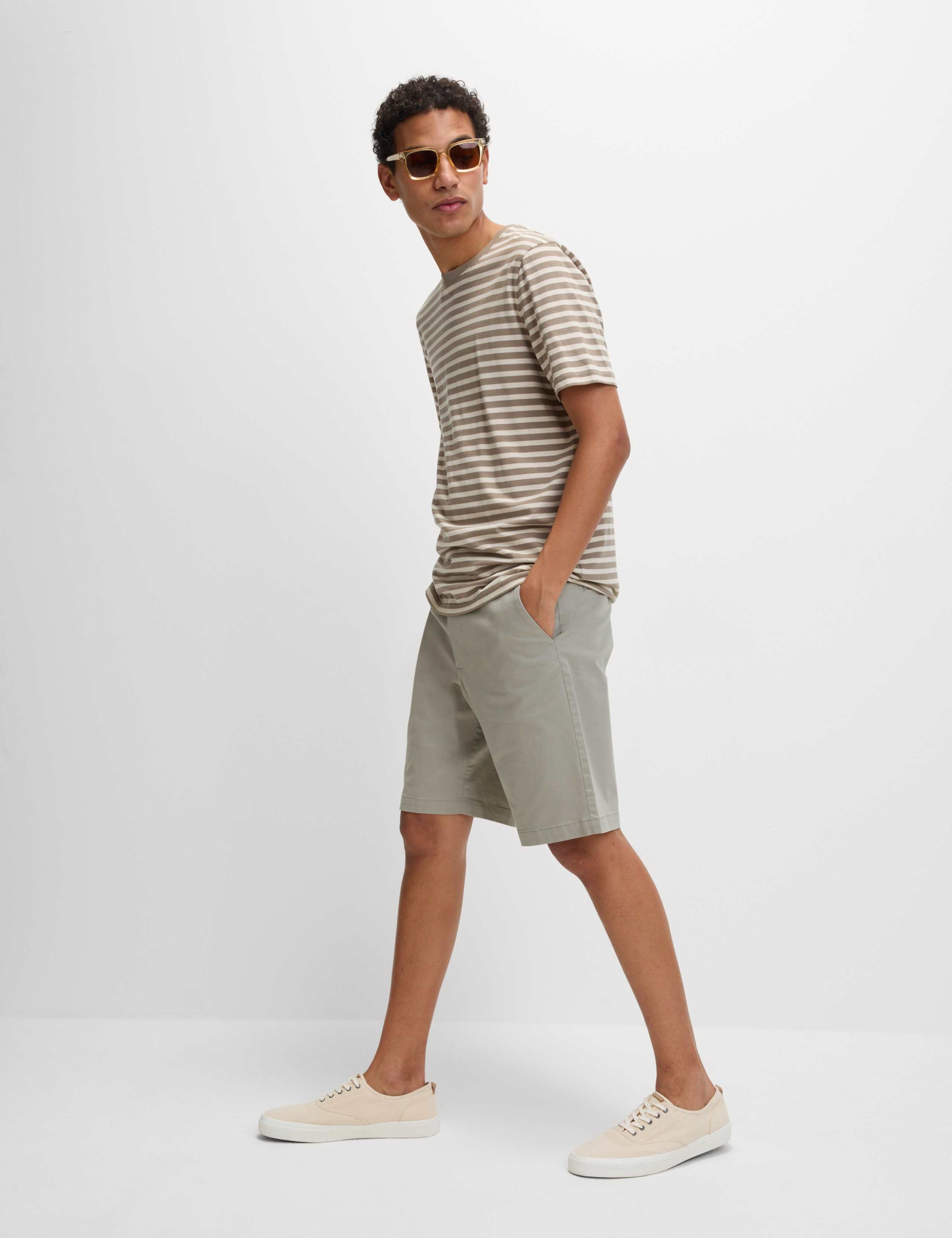 Loose Fit Stretch Chino Shorts