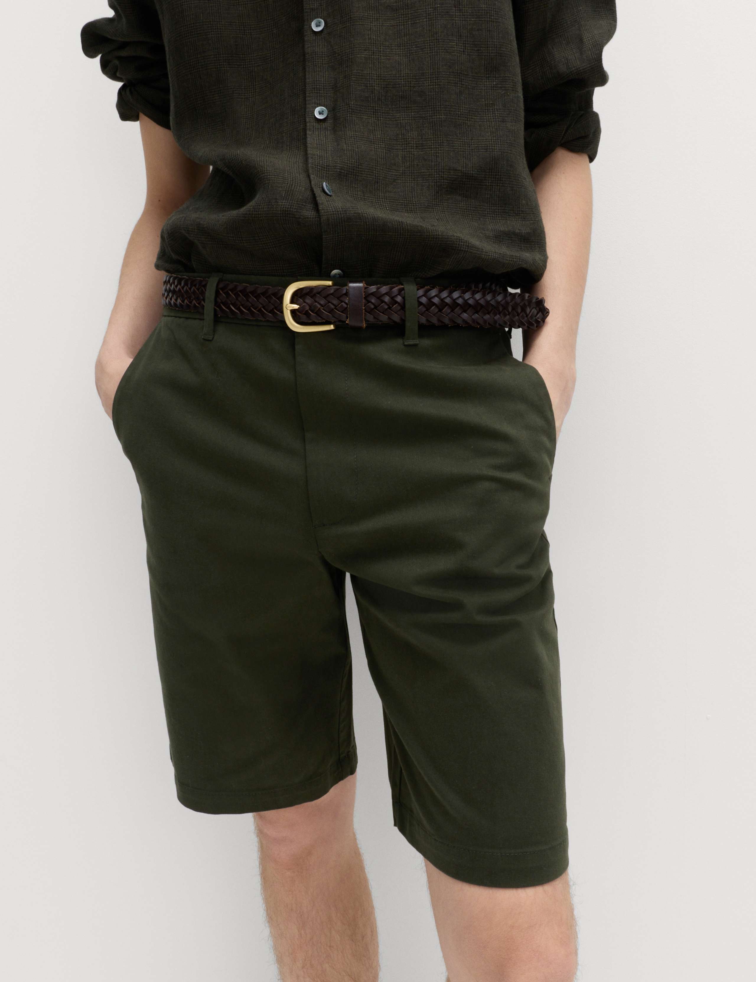 Loose Fit Stretch Chino Shorts