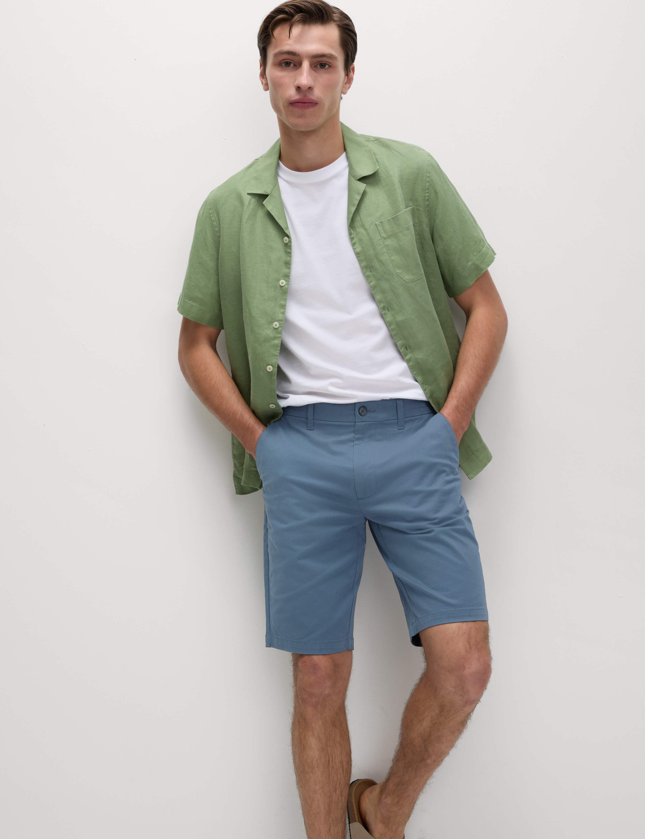 Regular Fit Stretch Chino Shorts