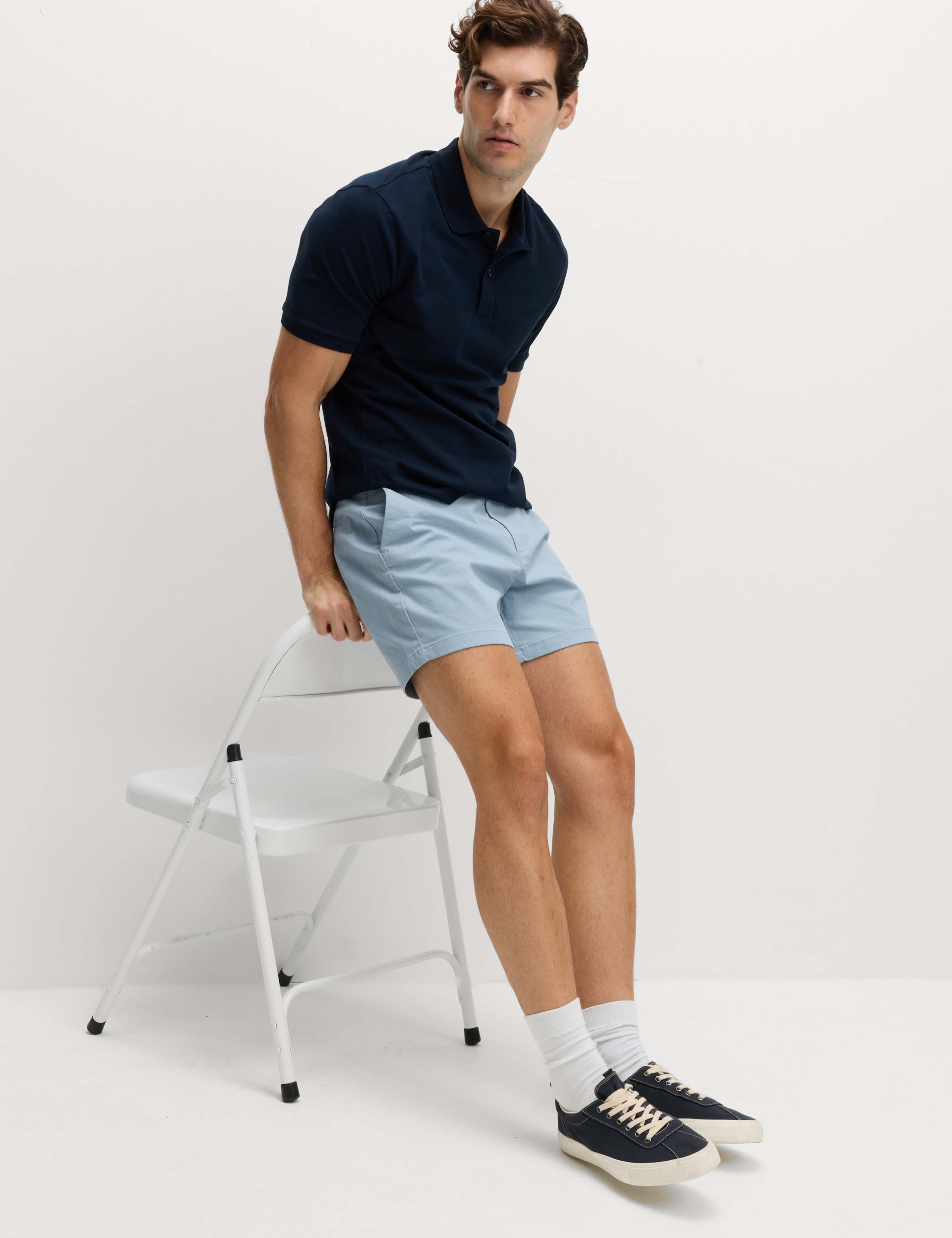 Regular Fit Stretch Chino Shorts