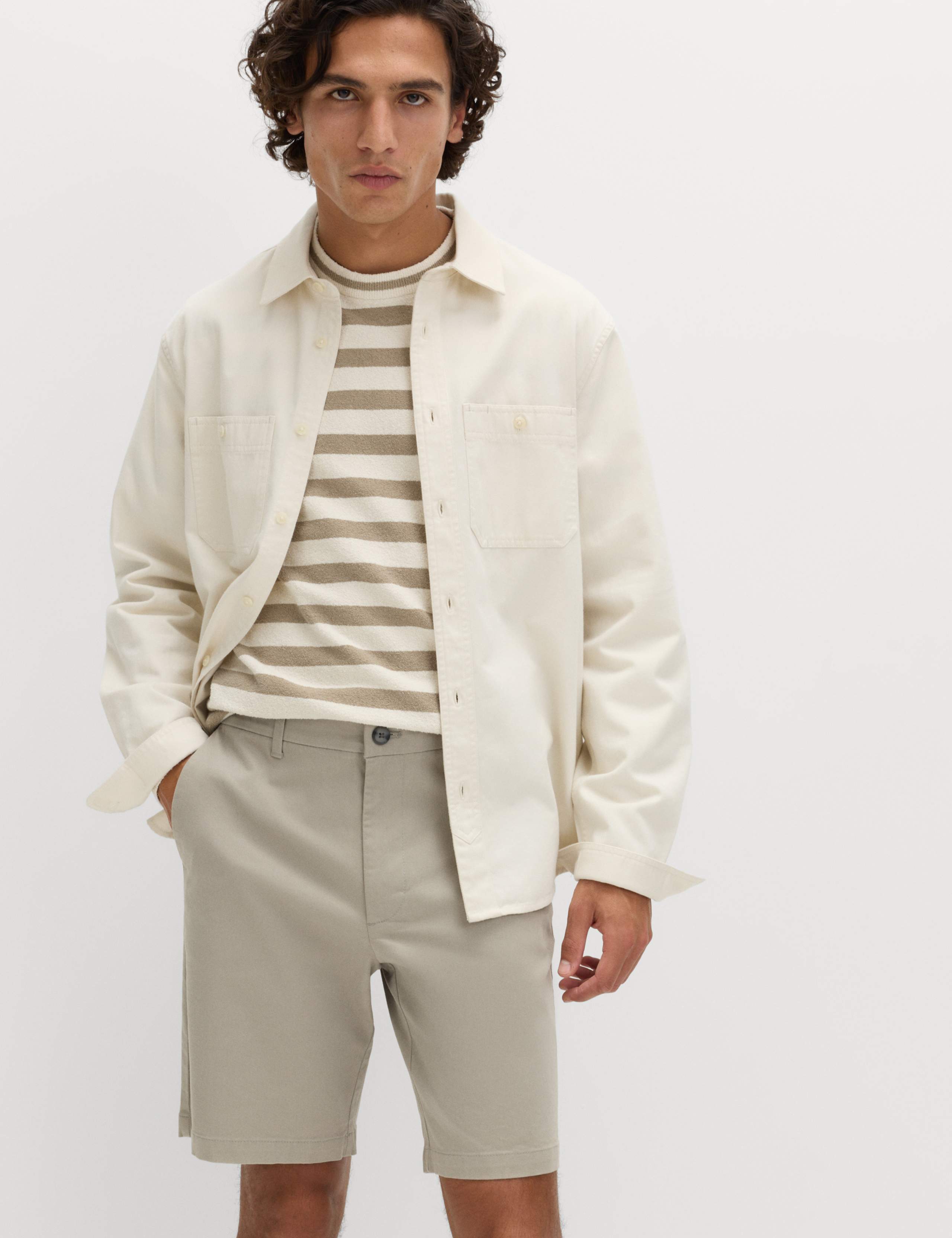 Regular Fit Stretch Chino Shorts