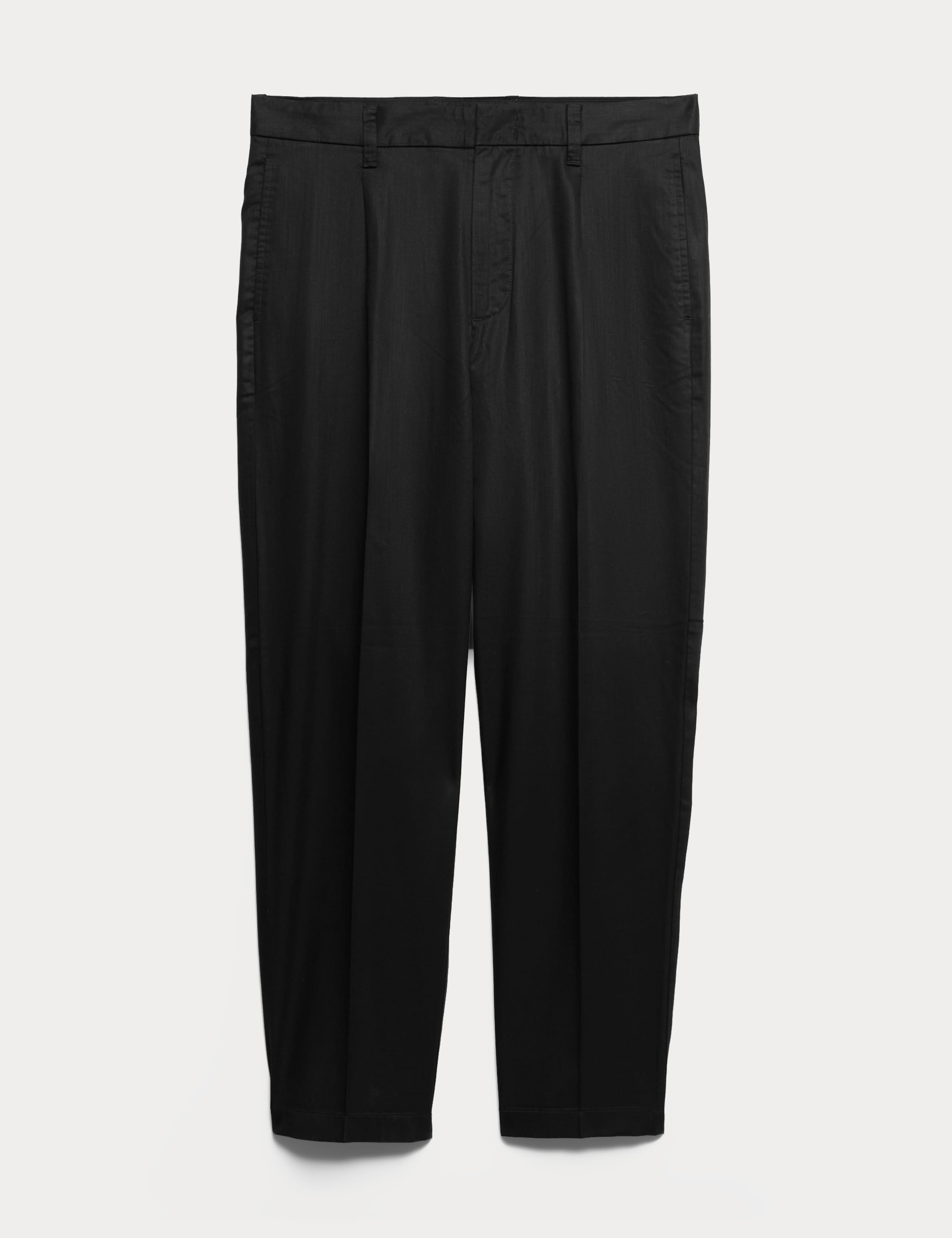Tapered Fit Lyocell Rich Trousers