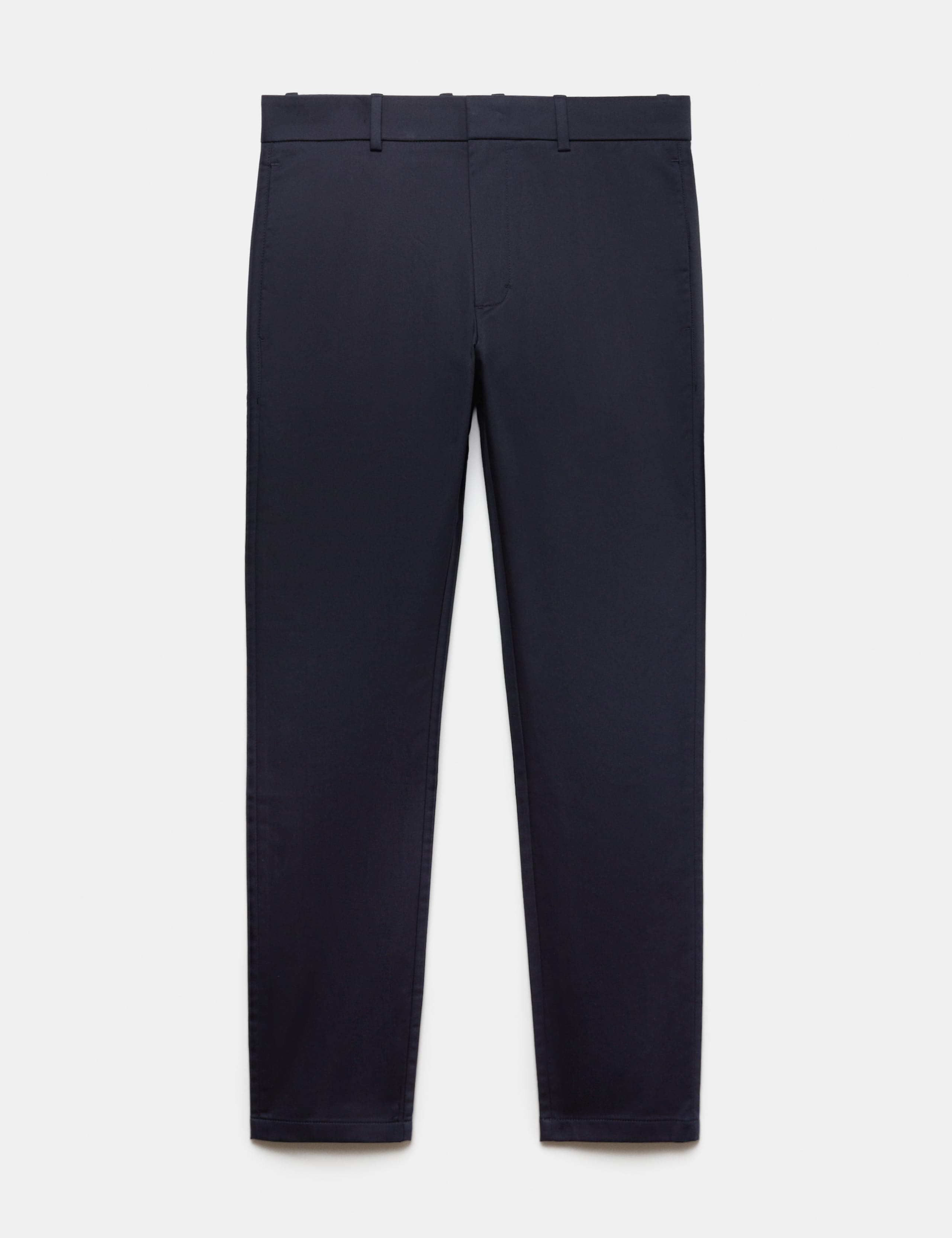 Slim Fit Italian Cotton Rich Stretch Trousers