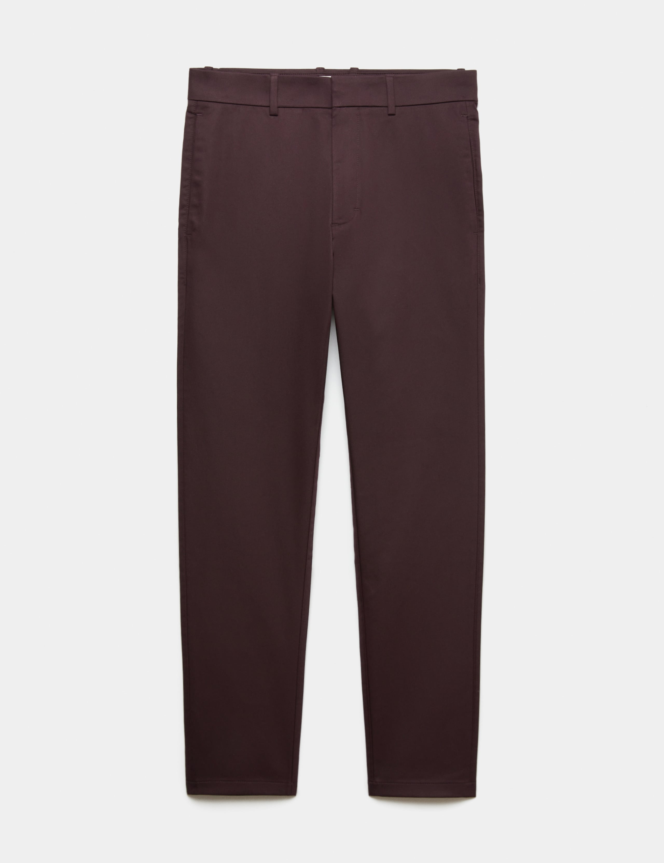 Slim Fit Italian Cotton Rich Stretch Trousers