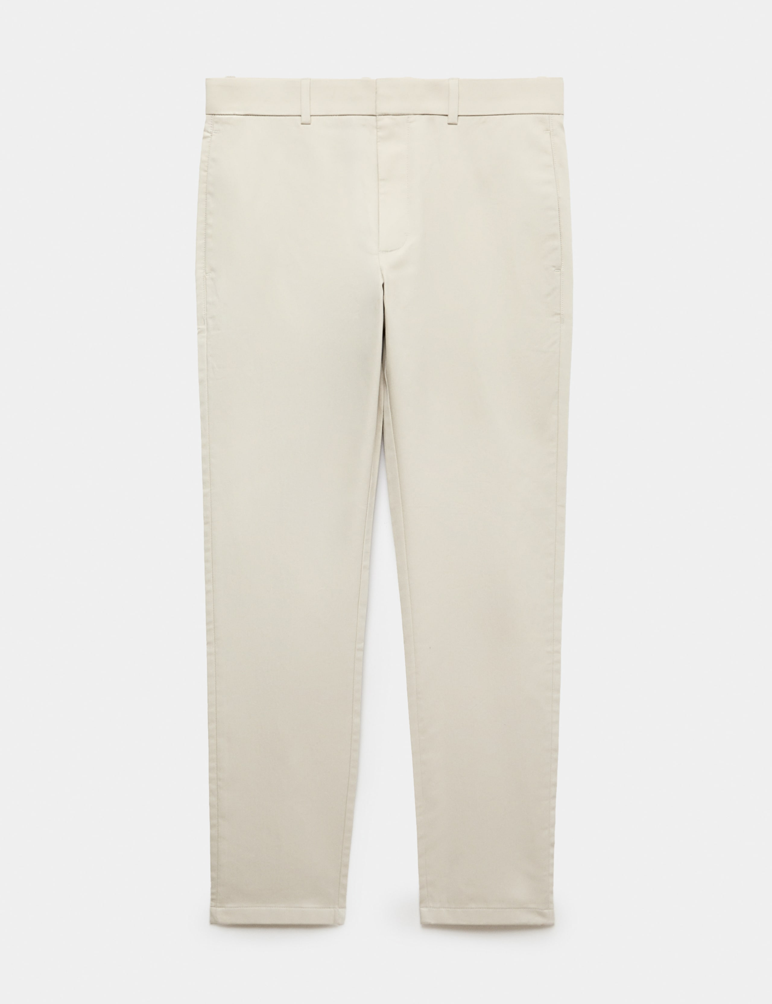 Slim Fit Italian Cotton Rich Stretch Trousers