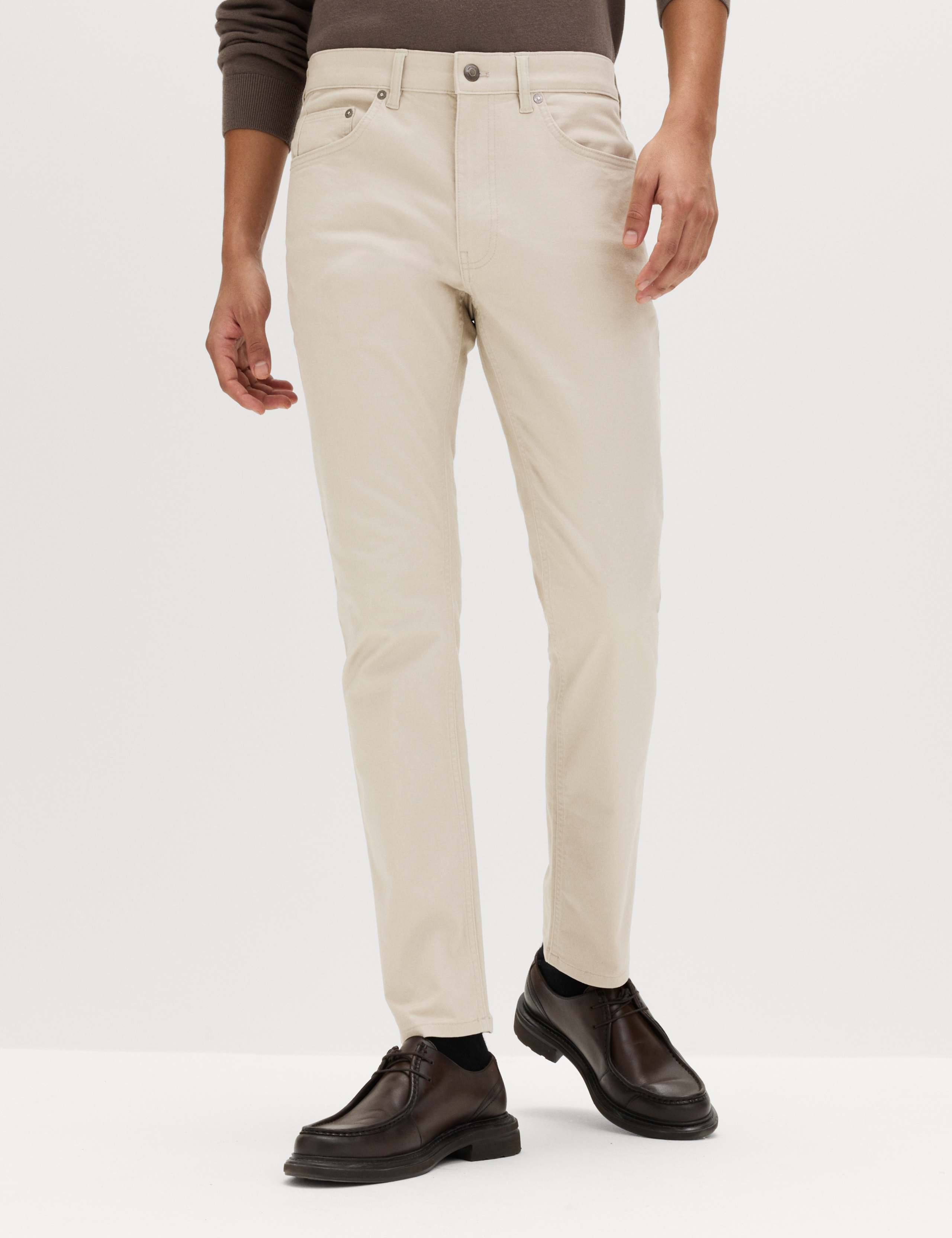 Slim Fit 5 Pocket Stretch Trousers