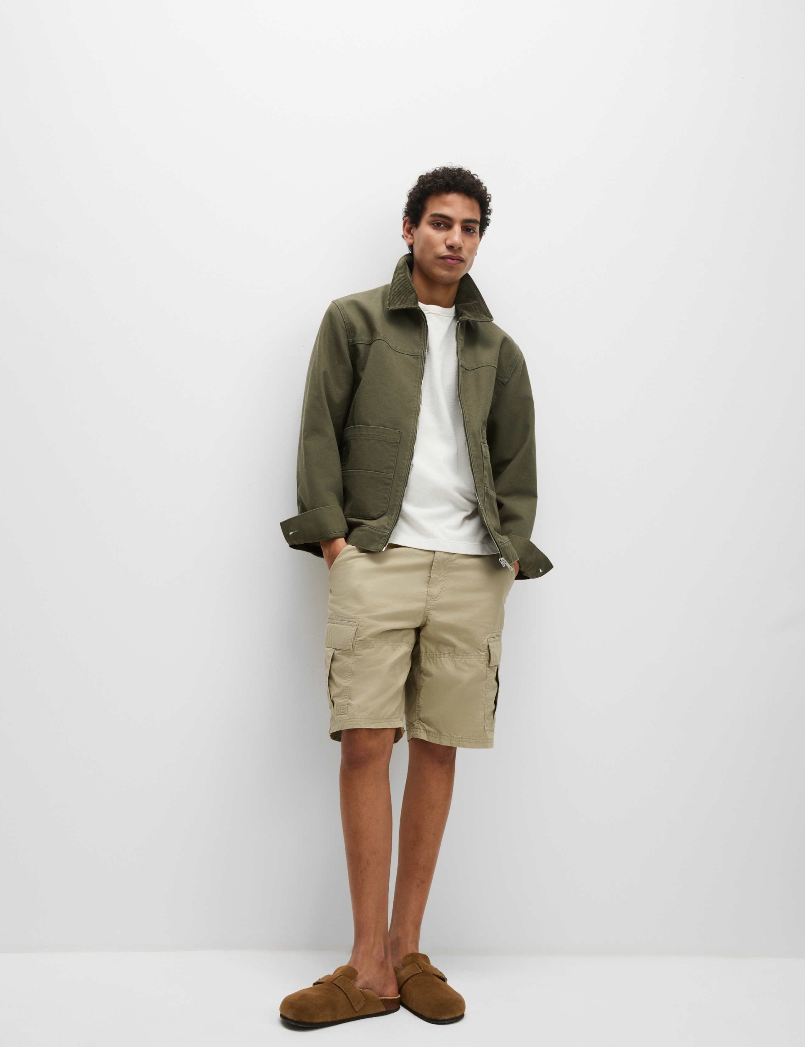 Pure Cotton Lightweight Cargo Shorts