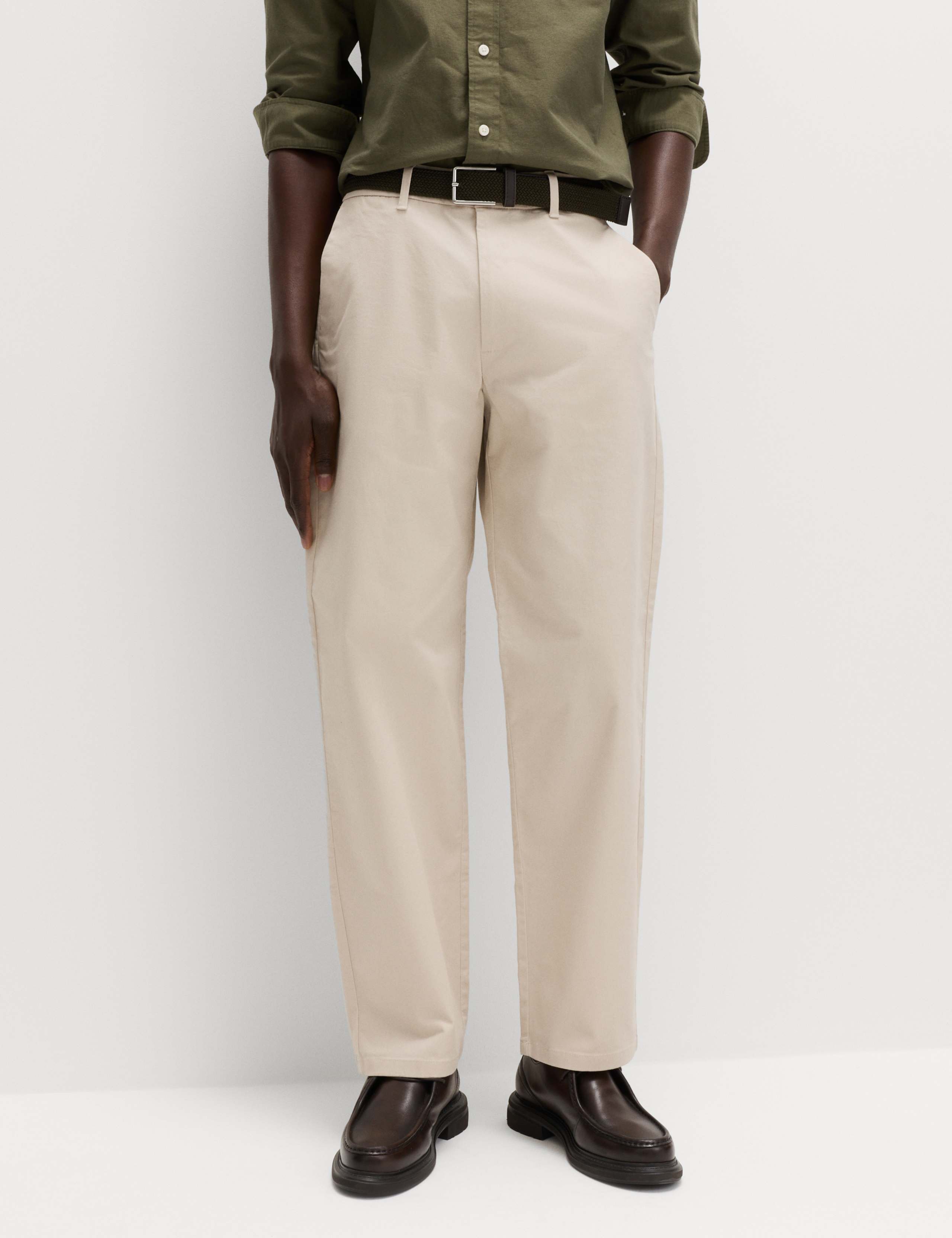 Loose Fit Stretch Chinos
