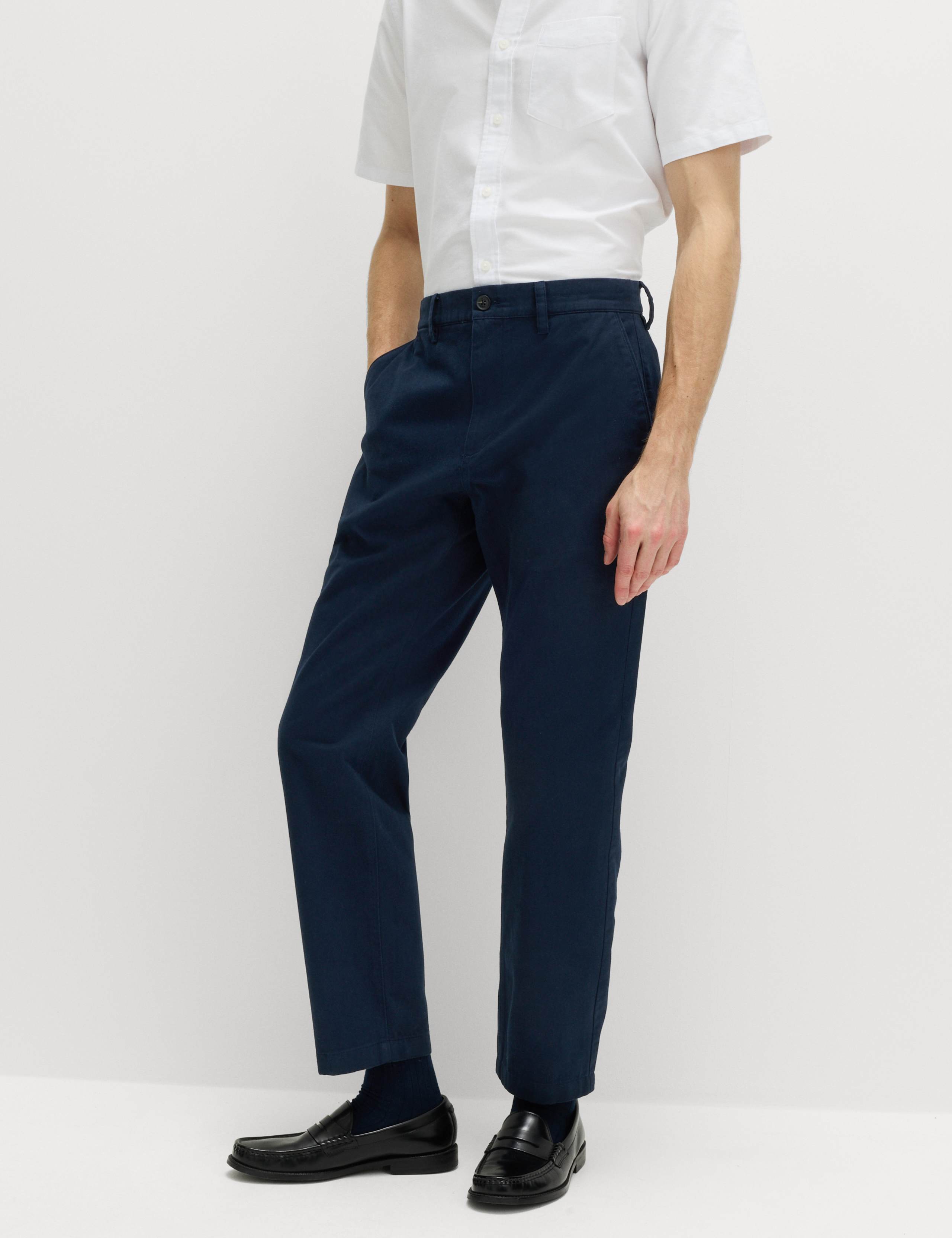 Regular Fit Pure Cotton Twill Chinos