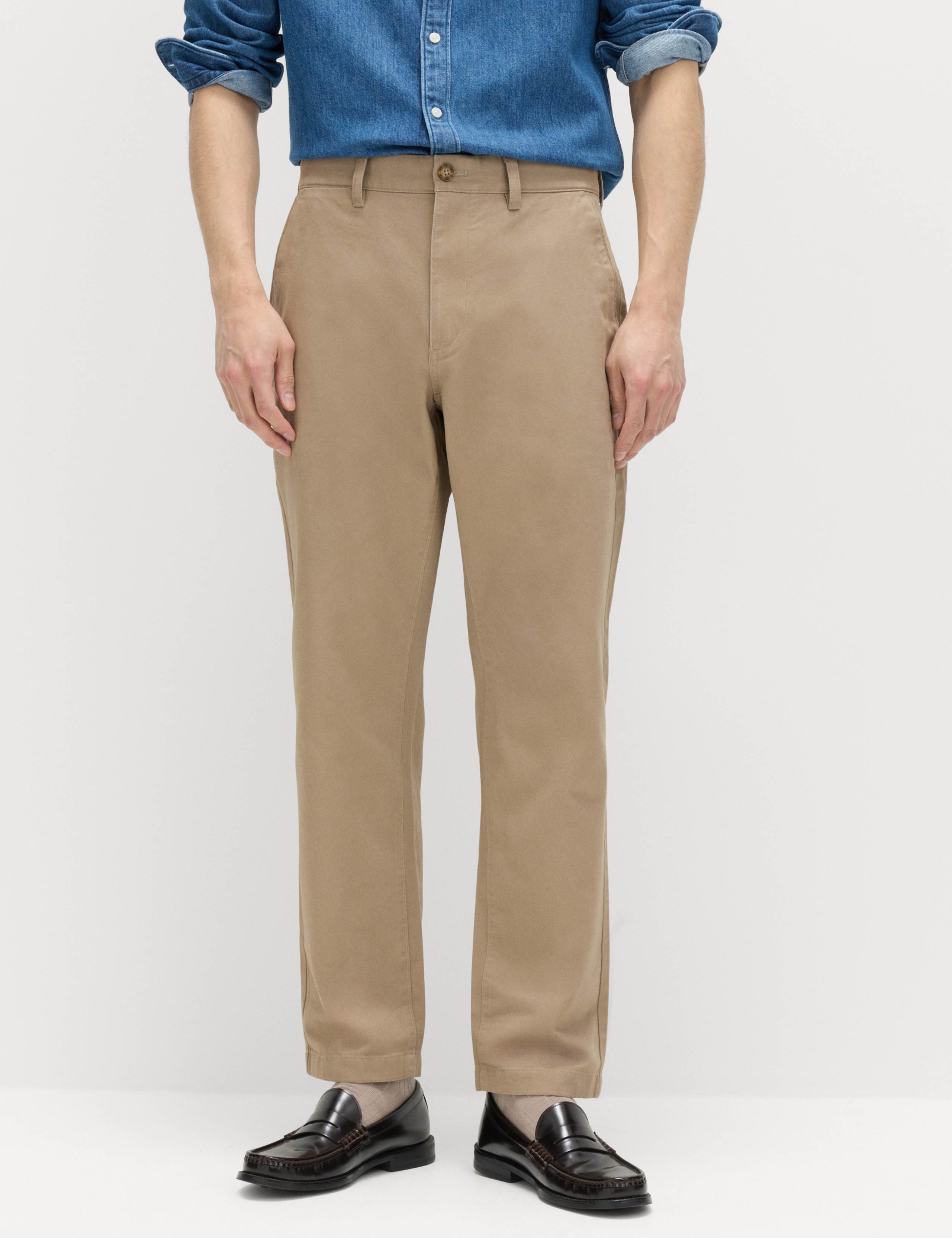 Regular Fit Pure Cotton Twill Chinos