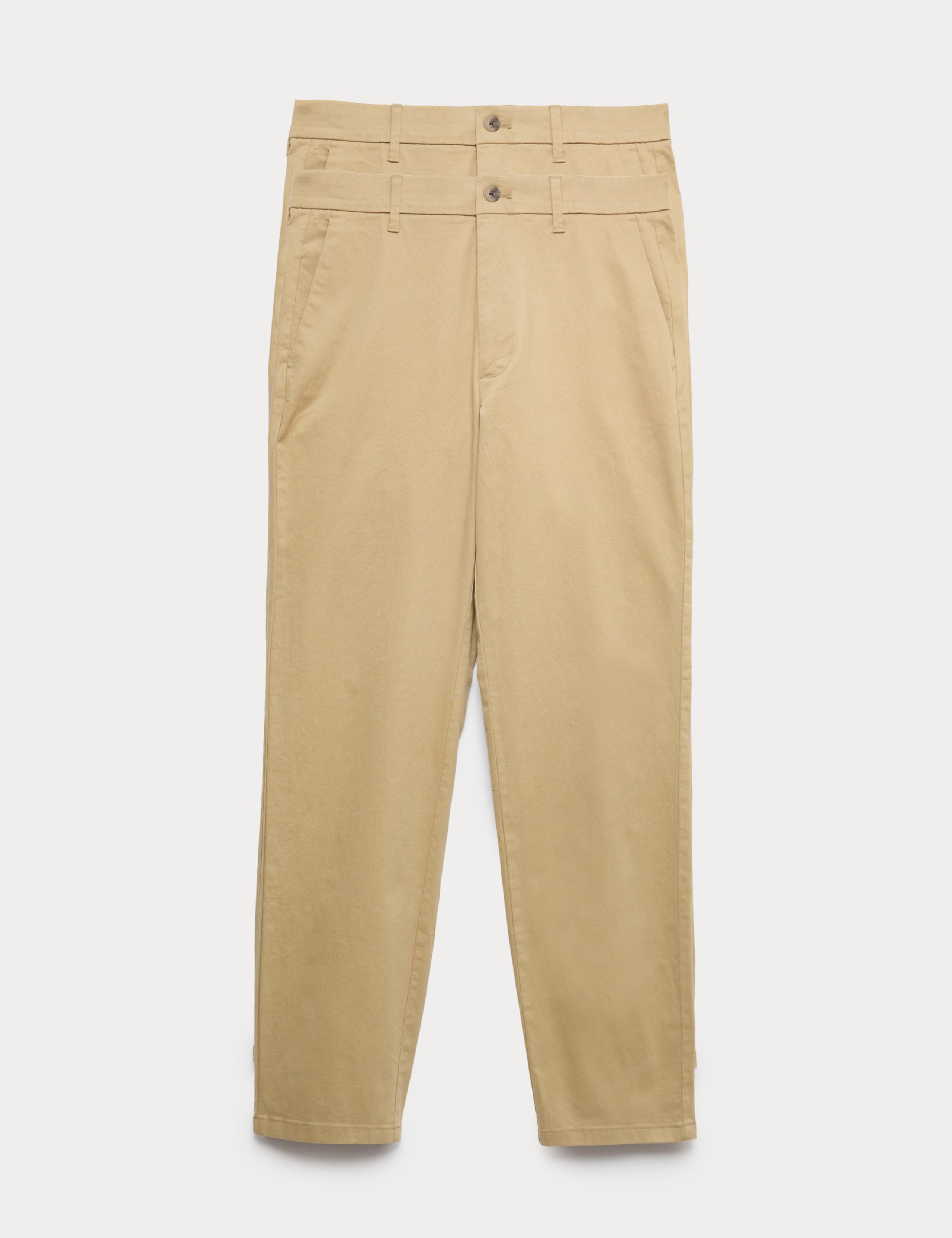 2pk Regular Fit Stretch Chinos