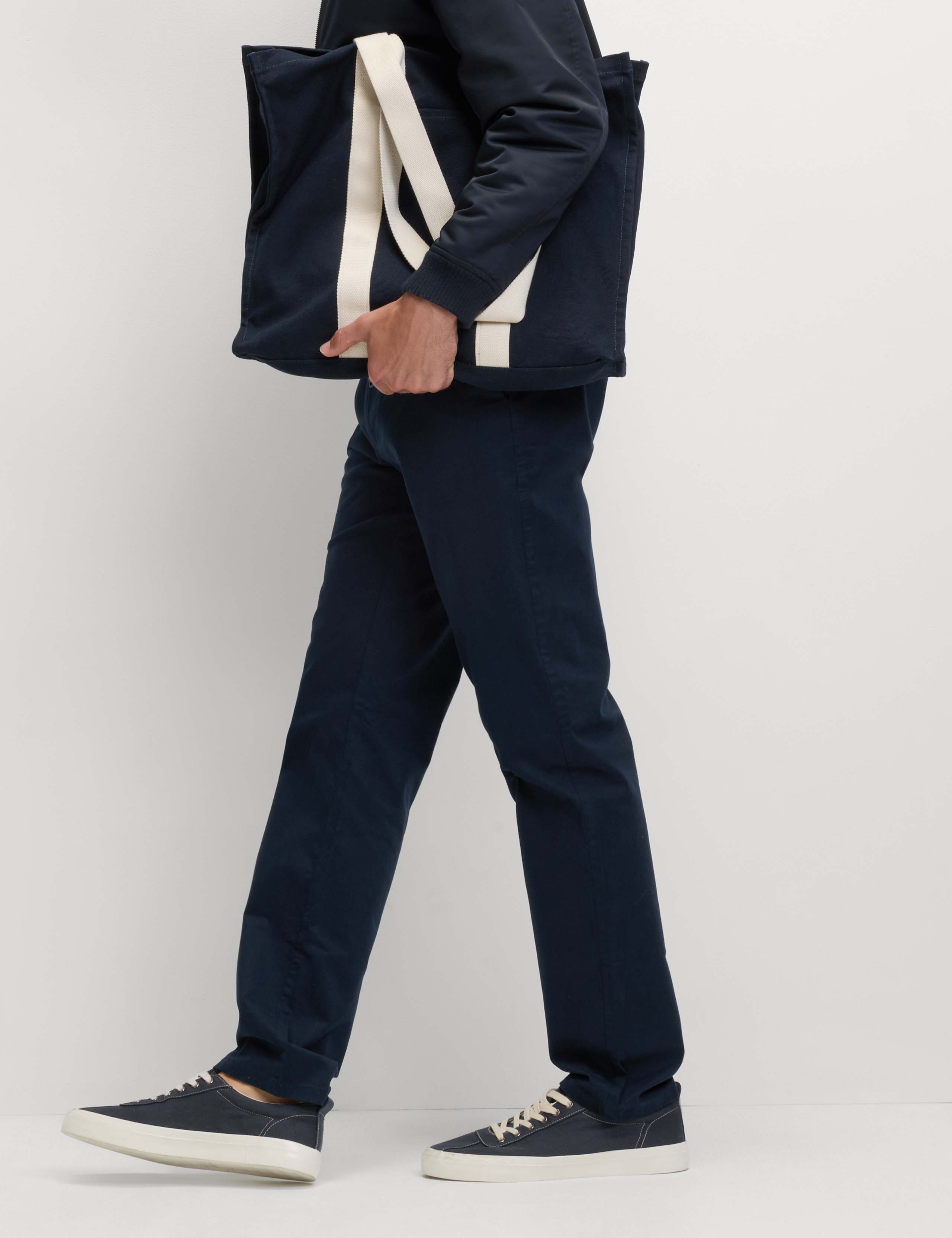 Regular Fit Elasticated Waist Chinos