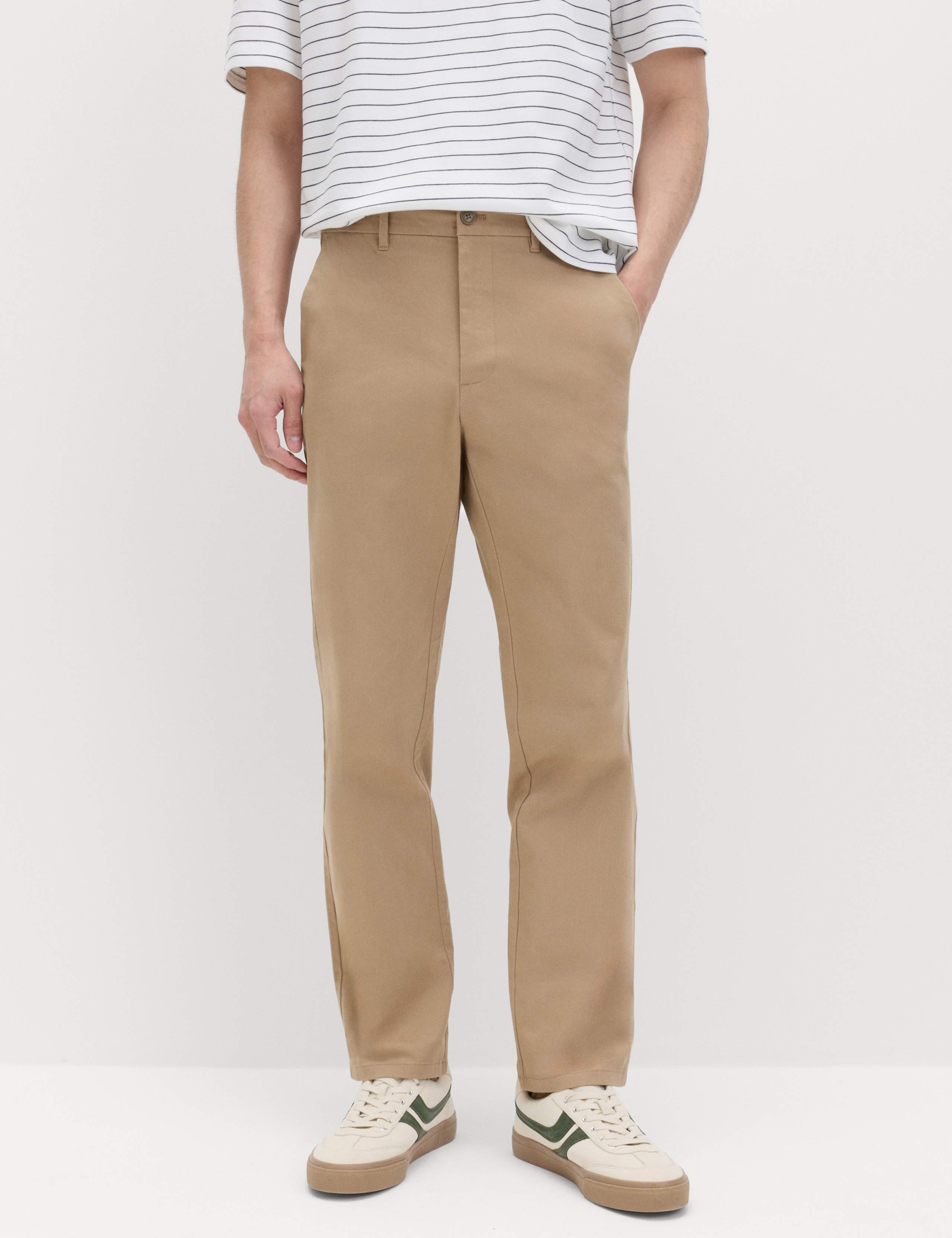 Regular Fit Elasticated Waist Chinos