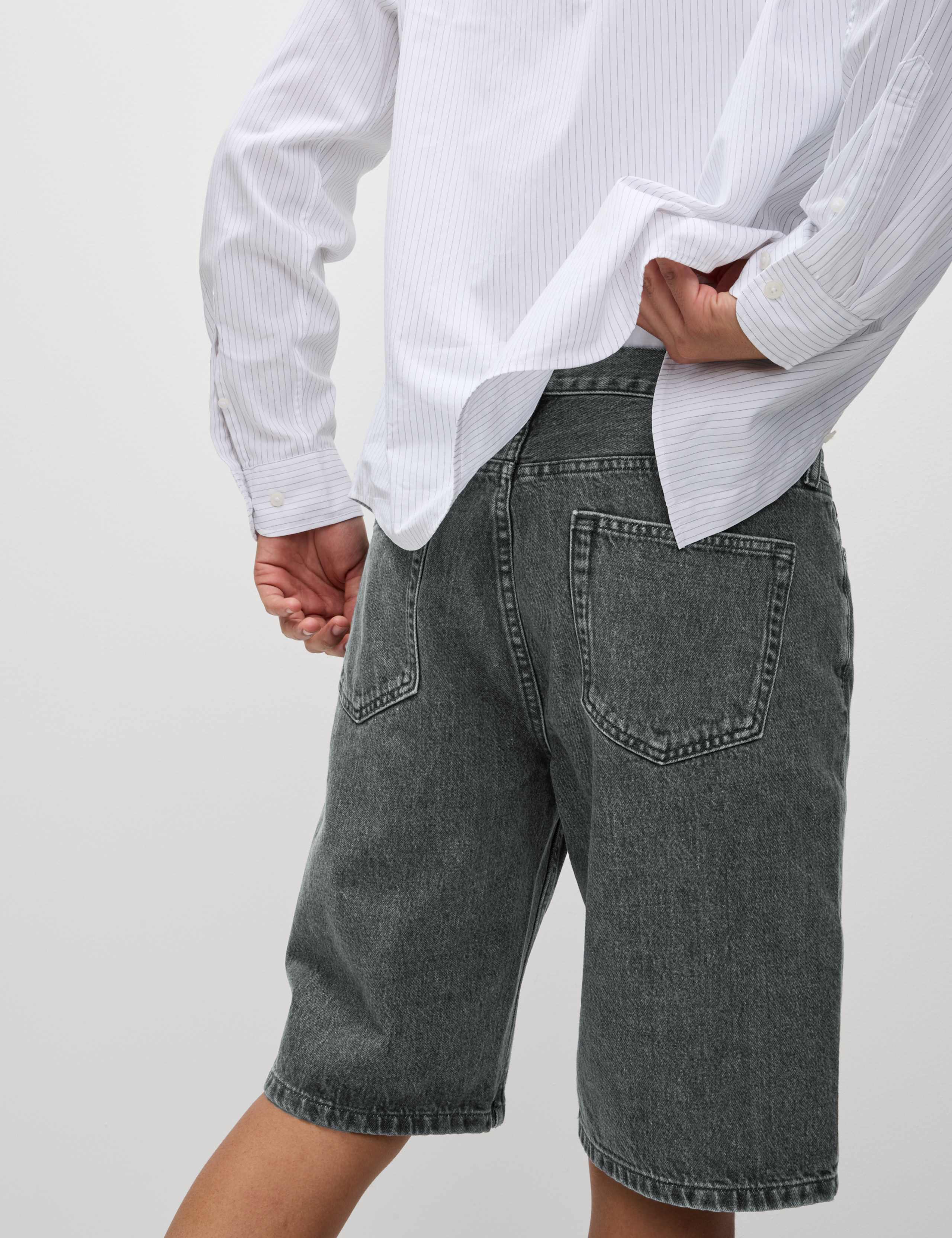 Authentic Relaxed Straight Fit Denim Shorts