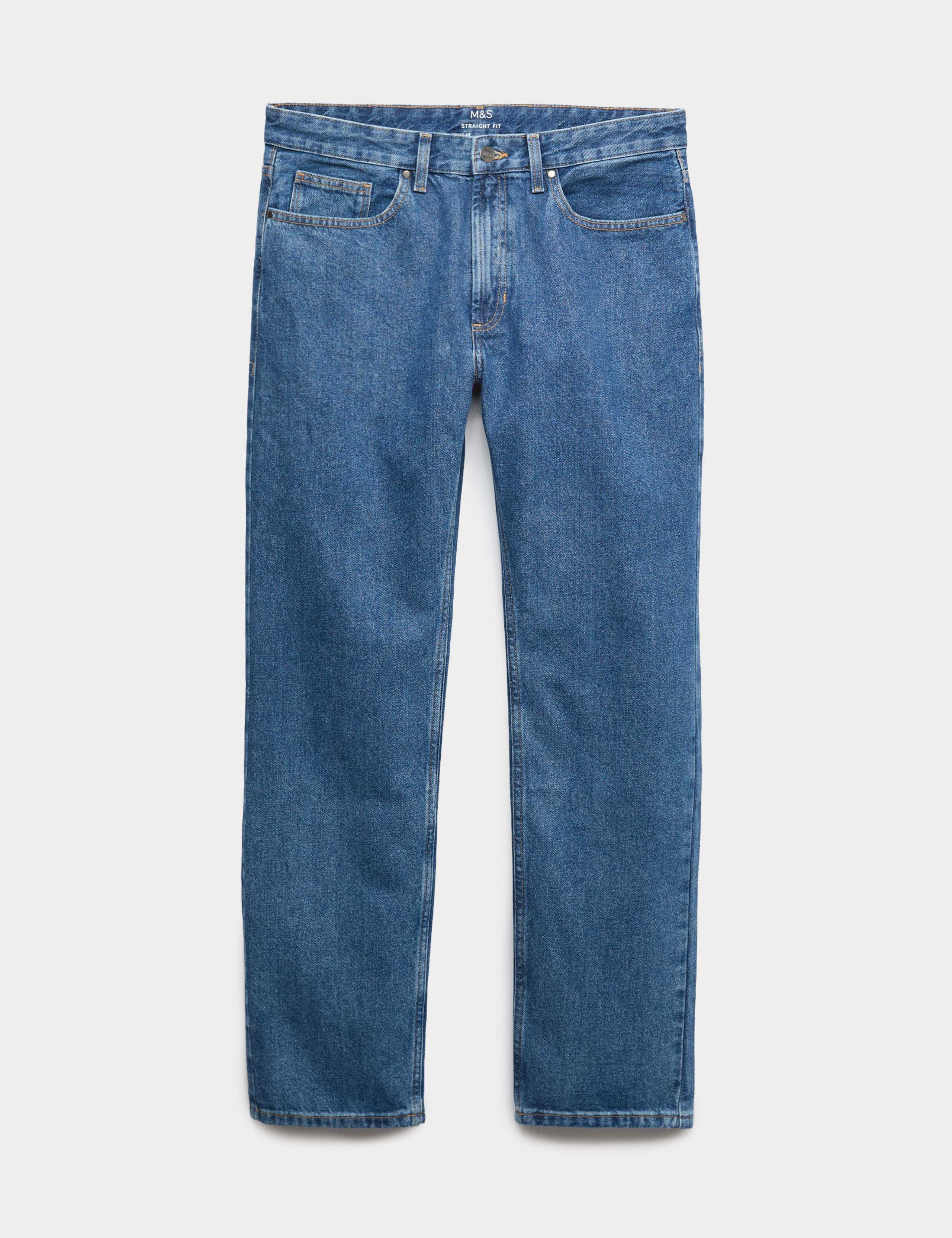 Straight Fit Pure Cotton Jeans