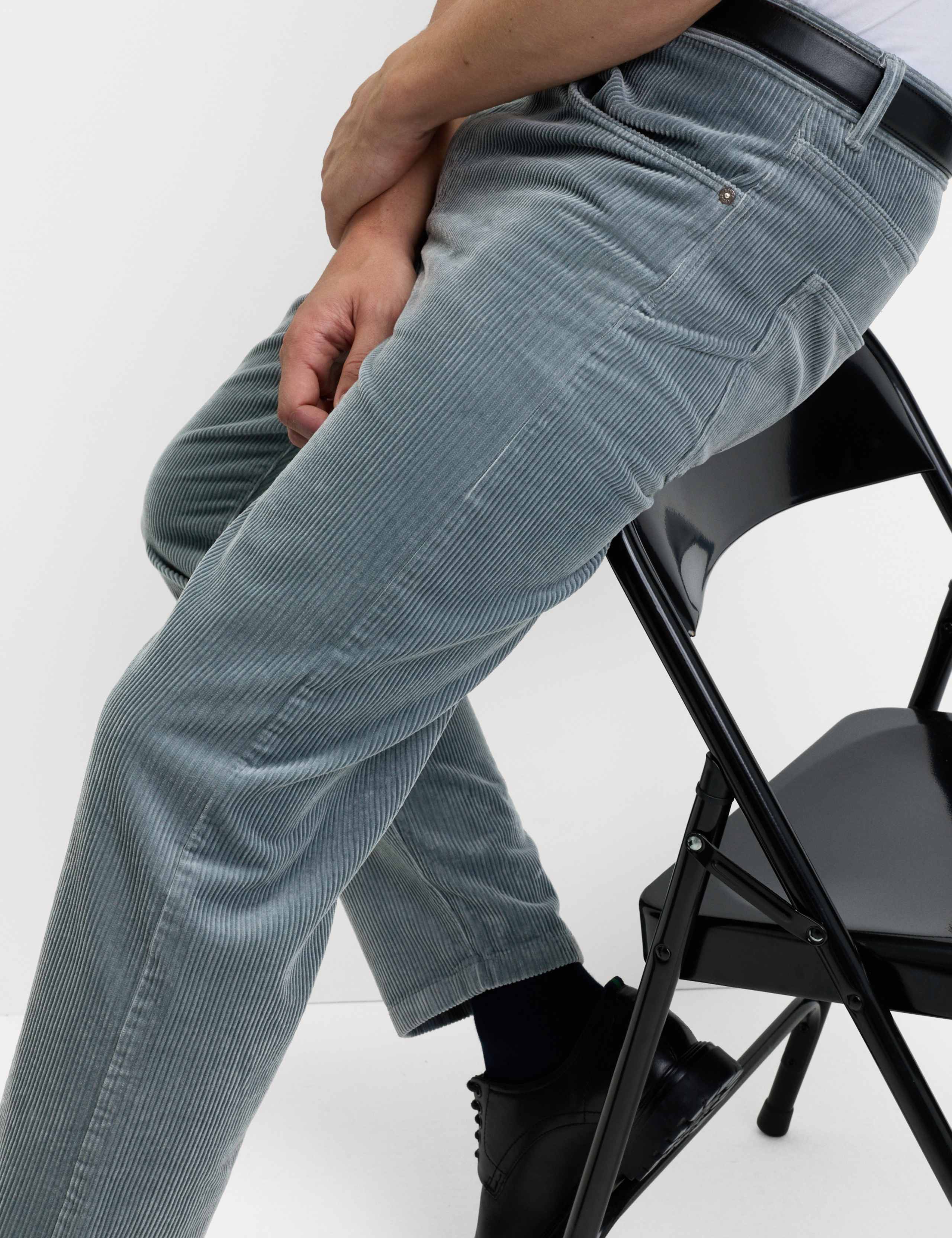 Loose Fit Luxury Corduroy 5 Pocket Trousers